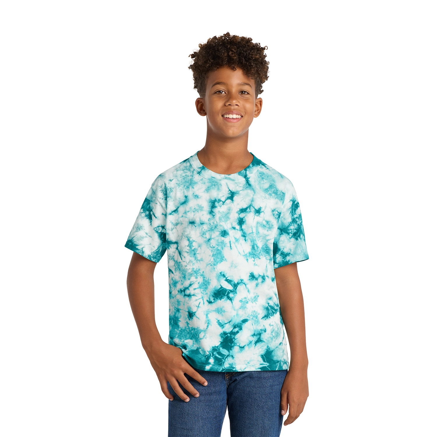 Port & Co Decorated Youth Crystal Tie-Dye Tee 9