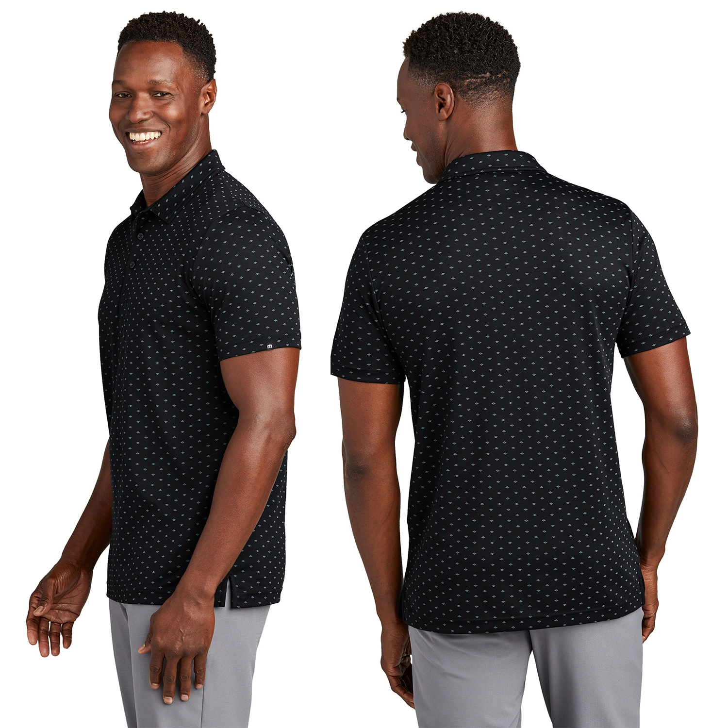 TravisMathew Oceanside Geo Embroidered Polo