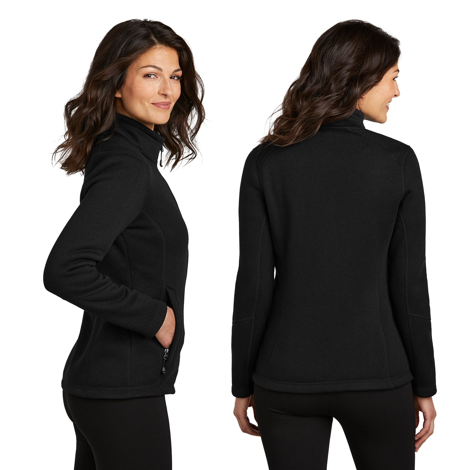 Port Authority Women’s Arc Sweater Fleece Embroidered Jacket 2