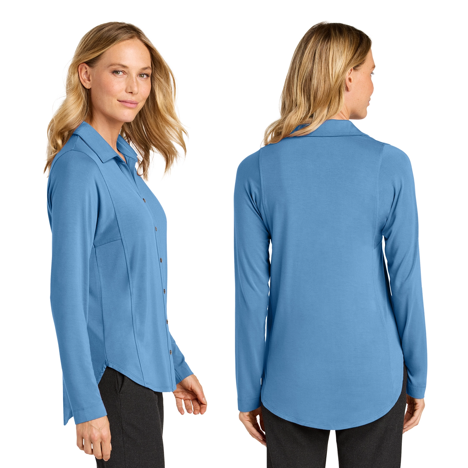 Port Authority Women’s Luxe Knit Button Tunic 2