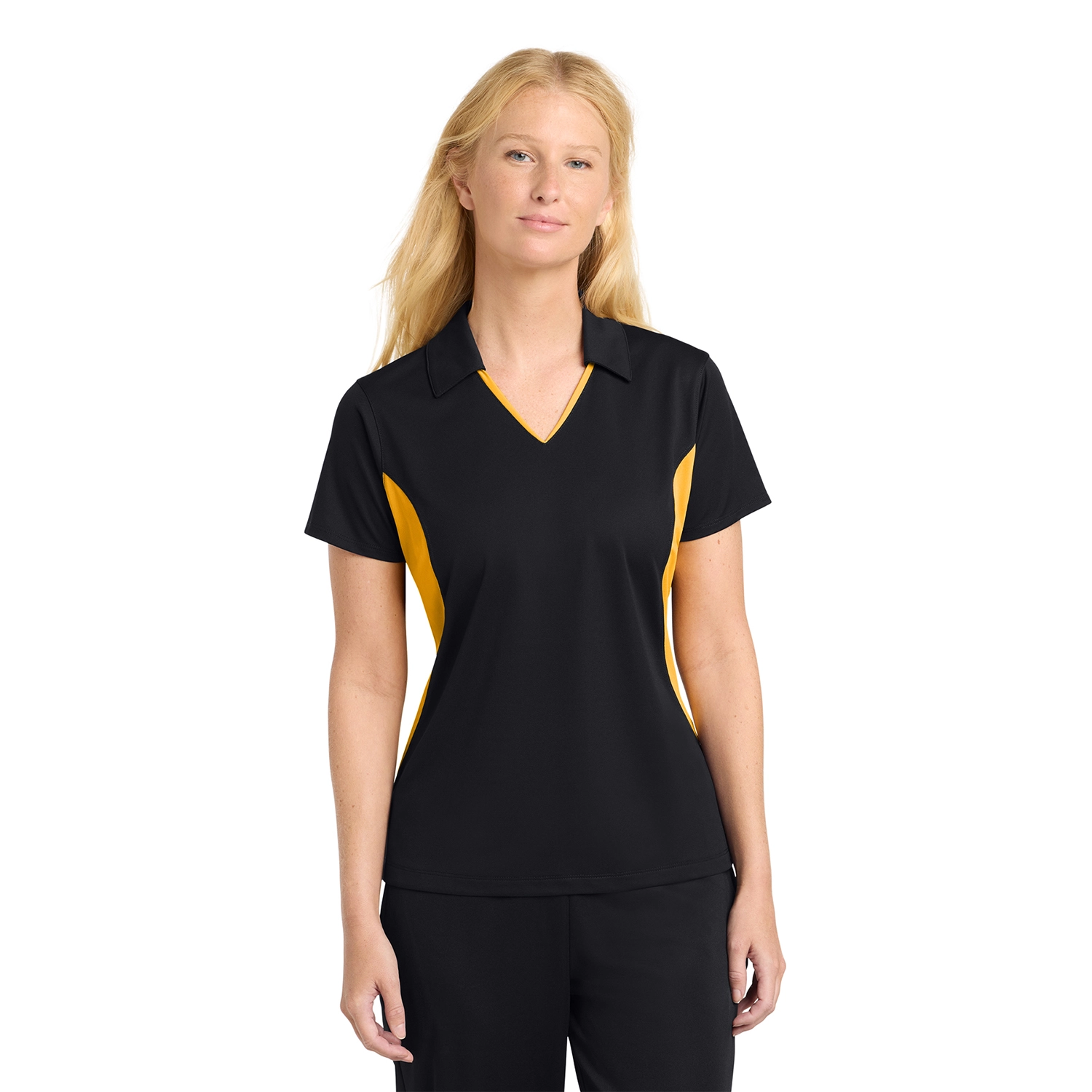 Sport-Tek Women’s Side Blocked Micropique Sport-Wick Embroidered Polo 3