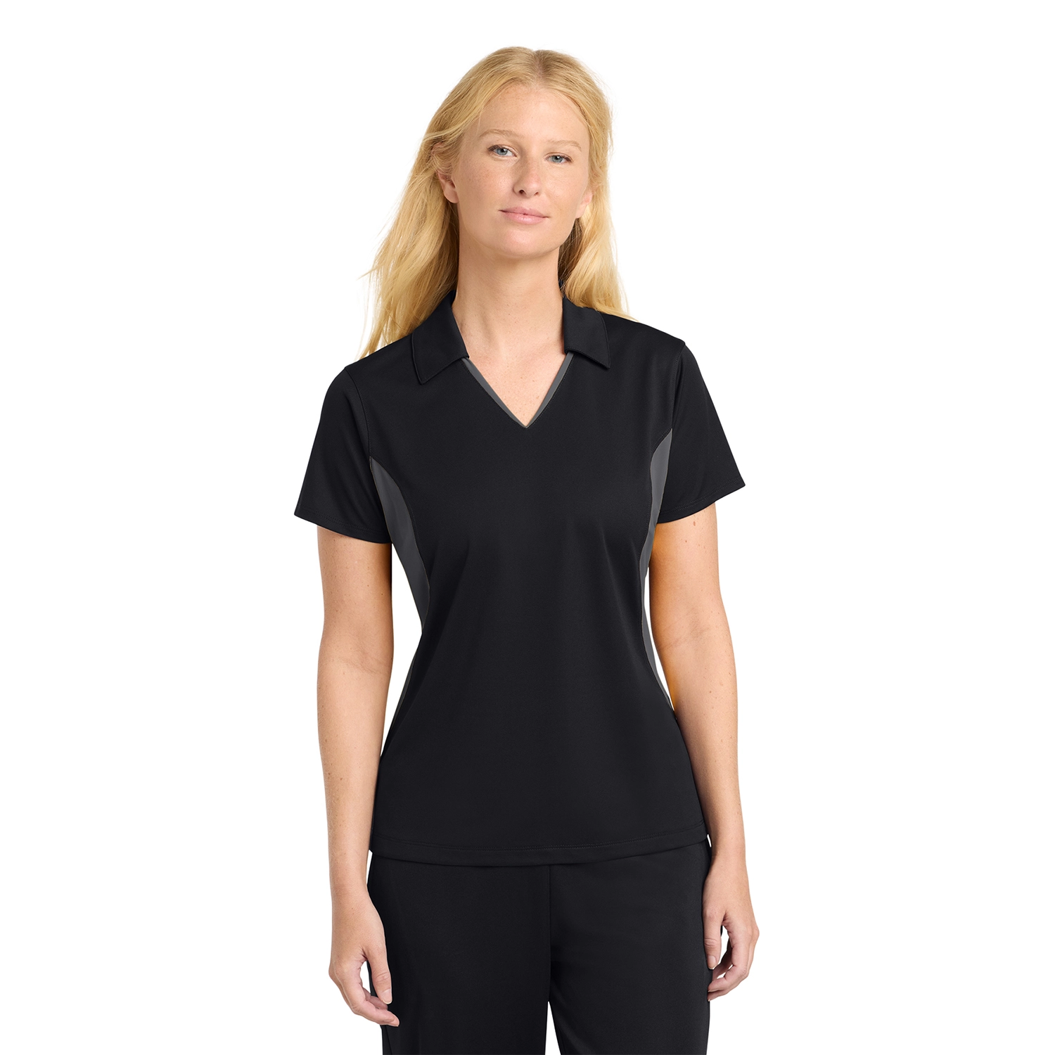 Sport-Tek Women’s Side Blocked Micropique Sport-Wick Embroidered Polo 4