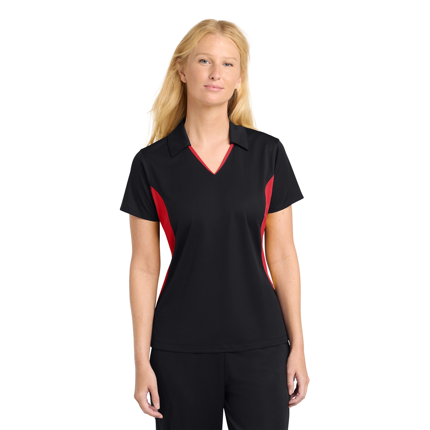 Sport-Tek Women’s Side Blocked Micropique Sport-Wick Embroidered Polo 5