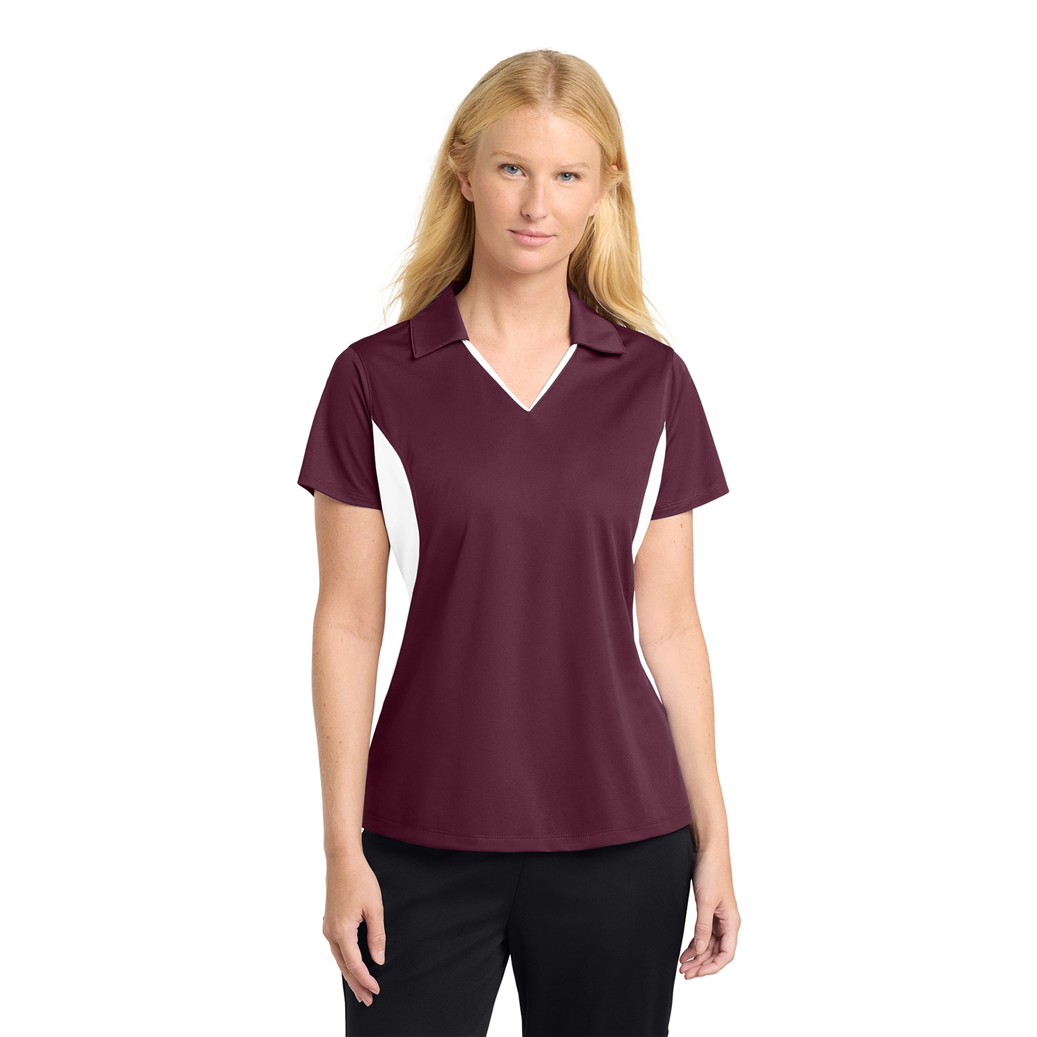 Sport-Tek Women’s Side Blocked Micropique Sport-Wick Embroidered Polo 8