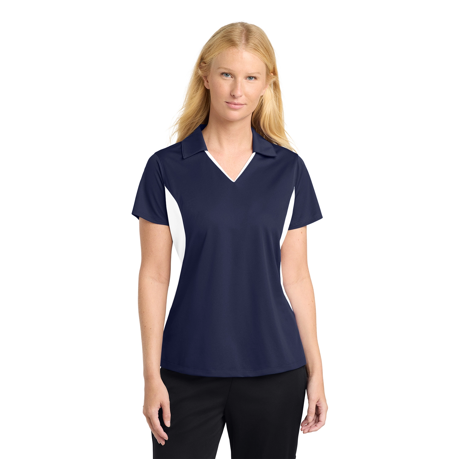 Sport-Tek Women’s Side Blocked Micropique Sport-Wick Embroidered Polo 11