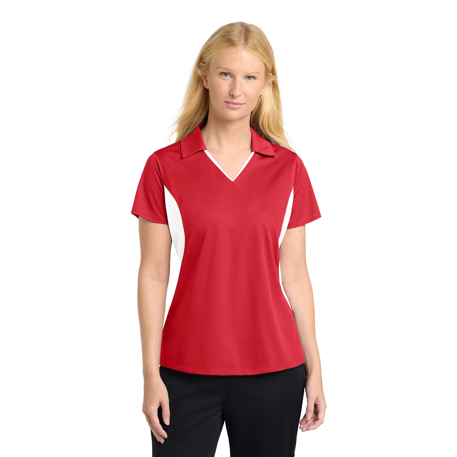 Sport-Tek Women’s Side Blocked Micropique Sport-Wick Embroidered Polo 12