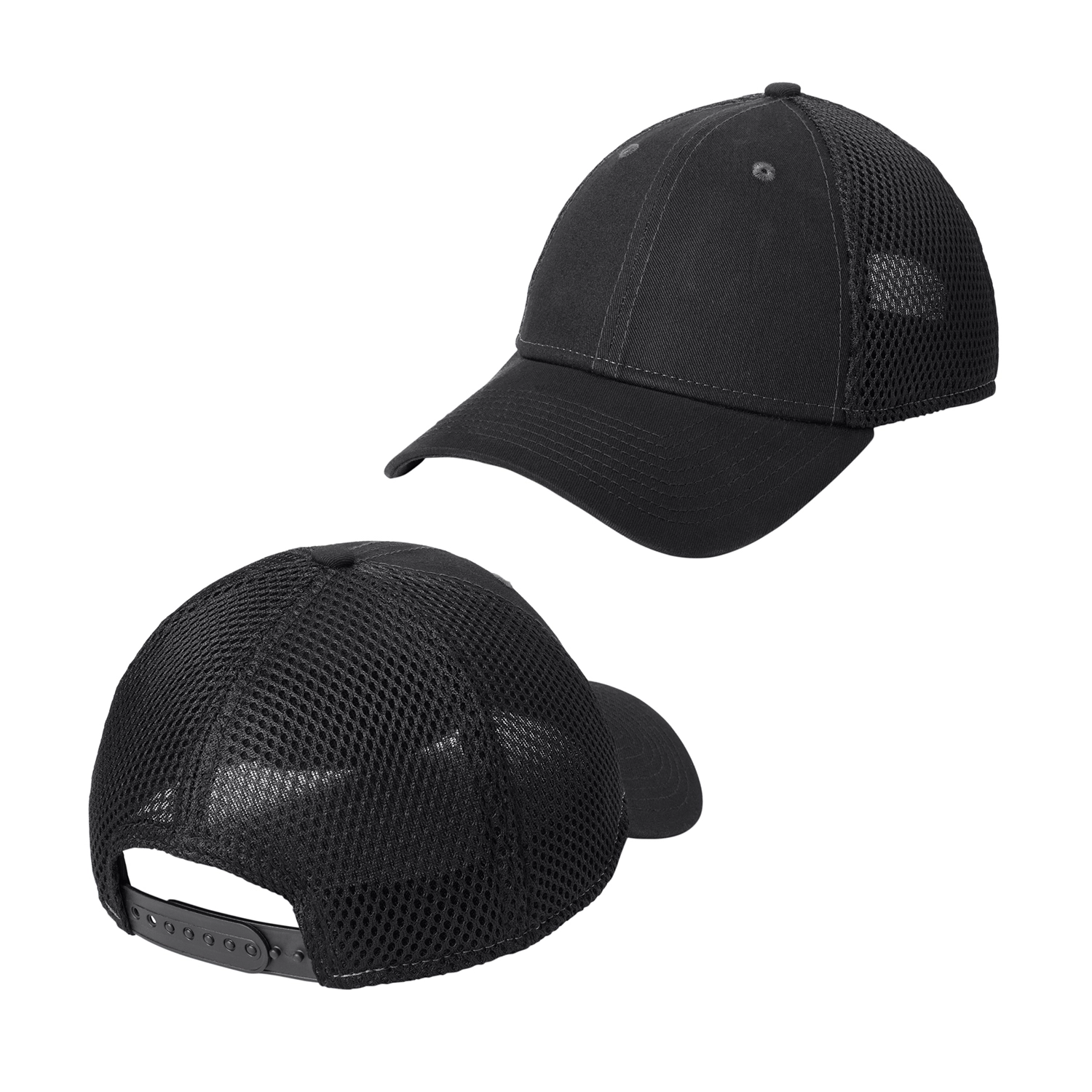 New Era Snapback Contrast Front Mesh Embroidered Cap