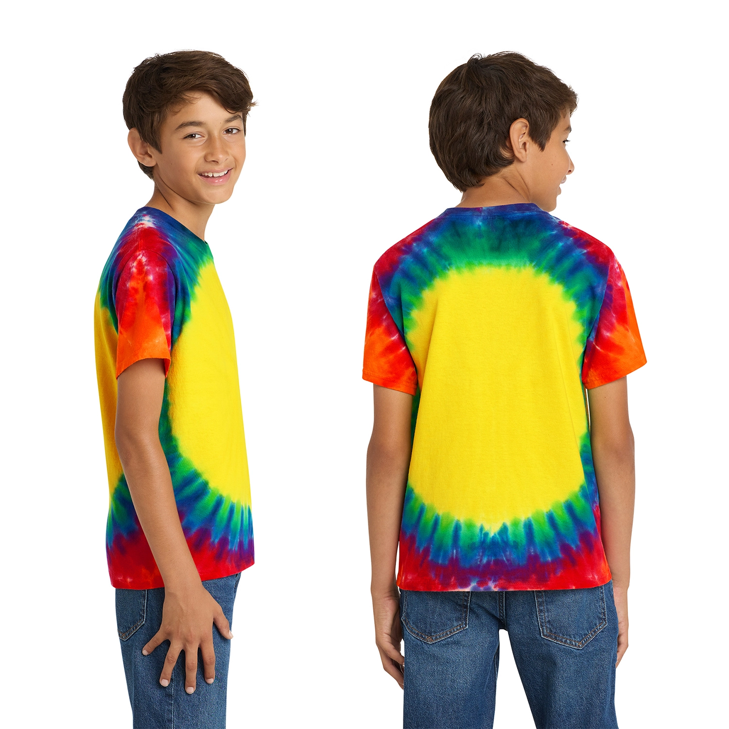 Port & Co Youth Window Tie-Dye Decorated Tee 2