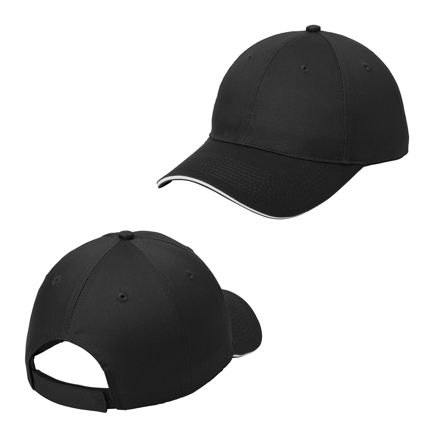 Port & Co Decorated Unstructured Sandwich Bill Cap 2