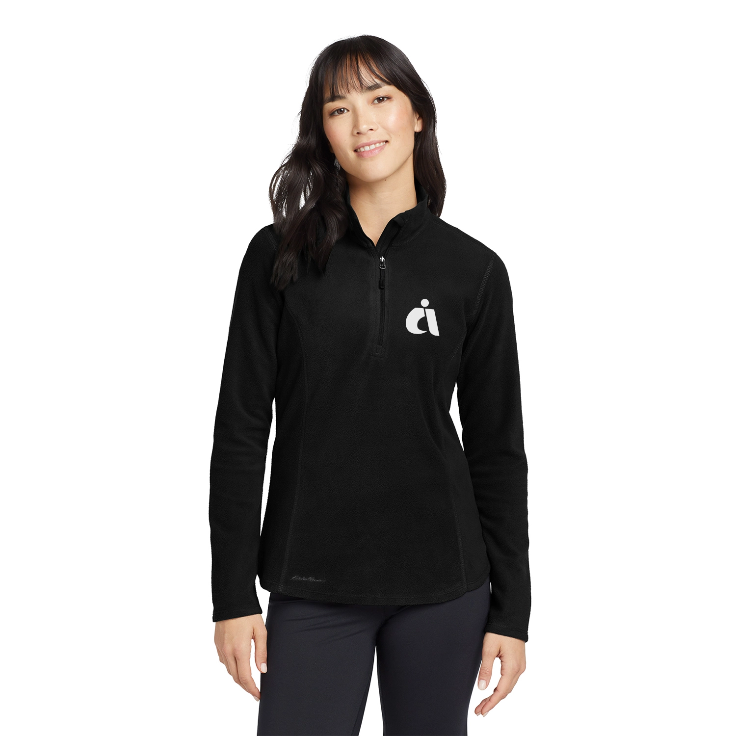 Eddie Bauer Women's 1/2-Zip Microfleece Embroidered Jacket