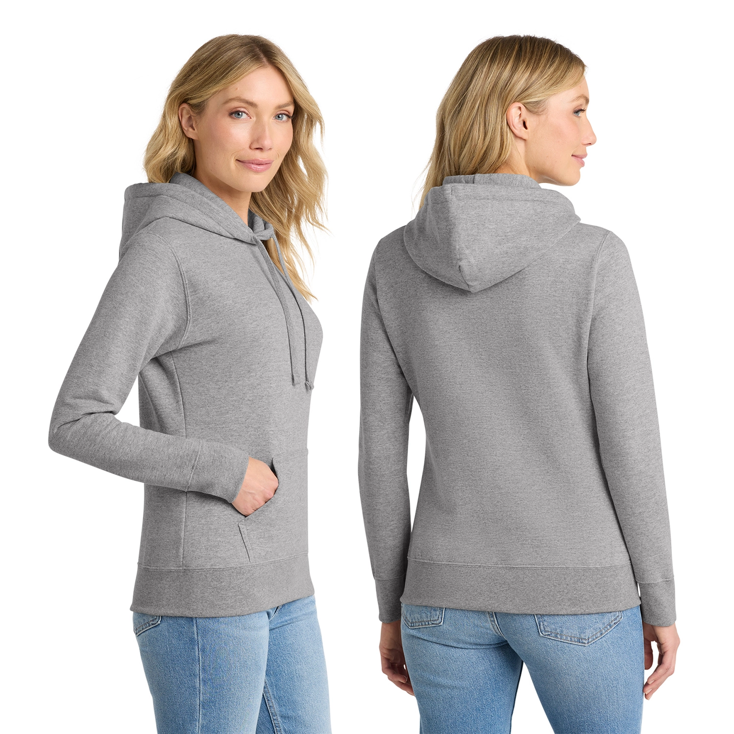 Port & Co Decorated Women’s Core Fleece Pullover Hooded Sweatshirt 2
