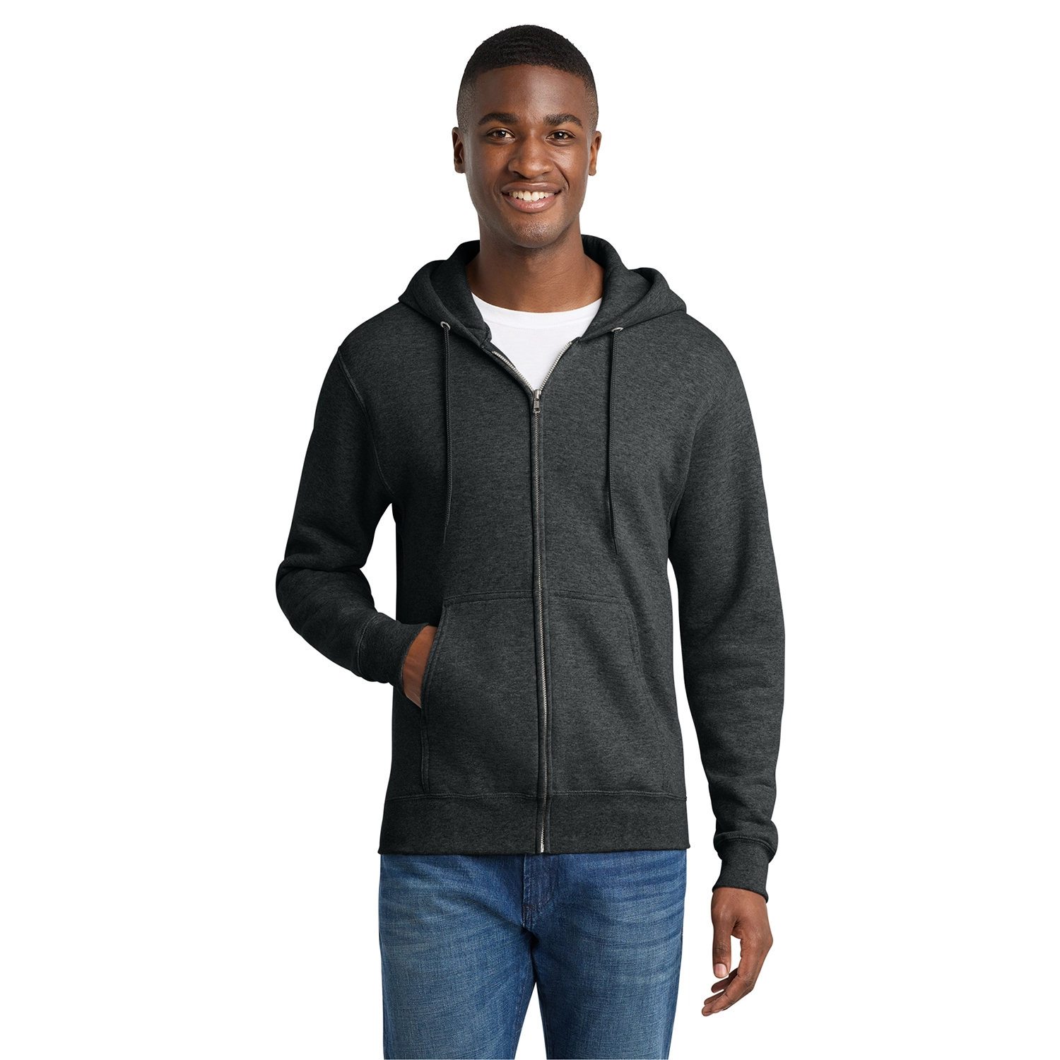 Port & Co Core Fleece Full-Zip Hooded Sweatshirt 4
