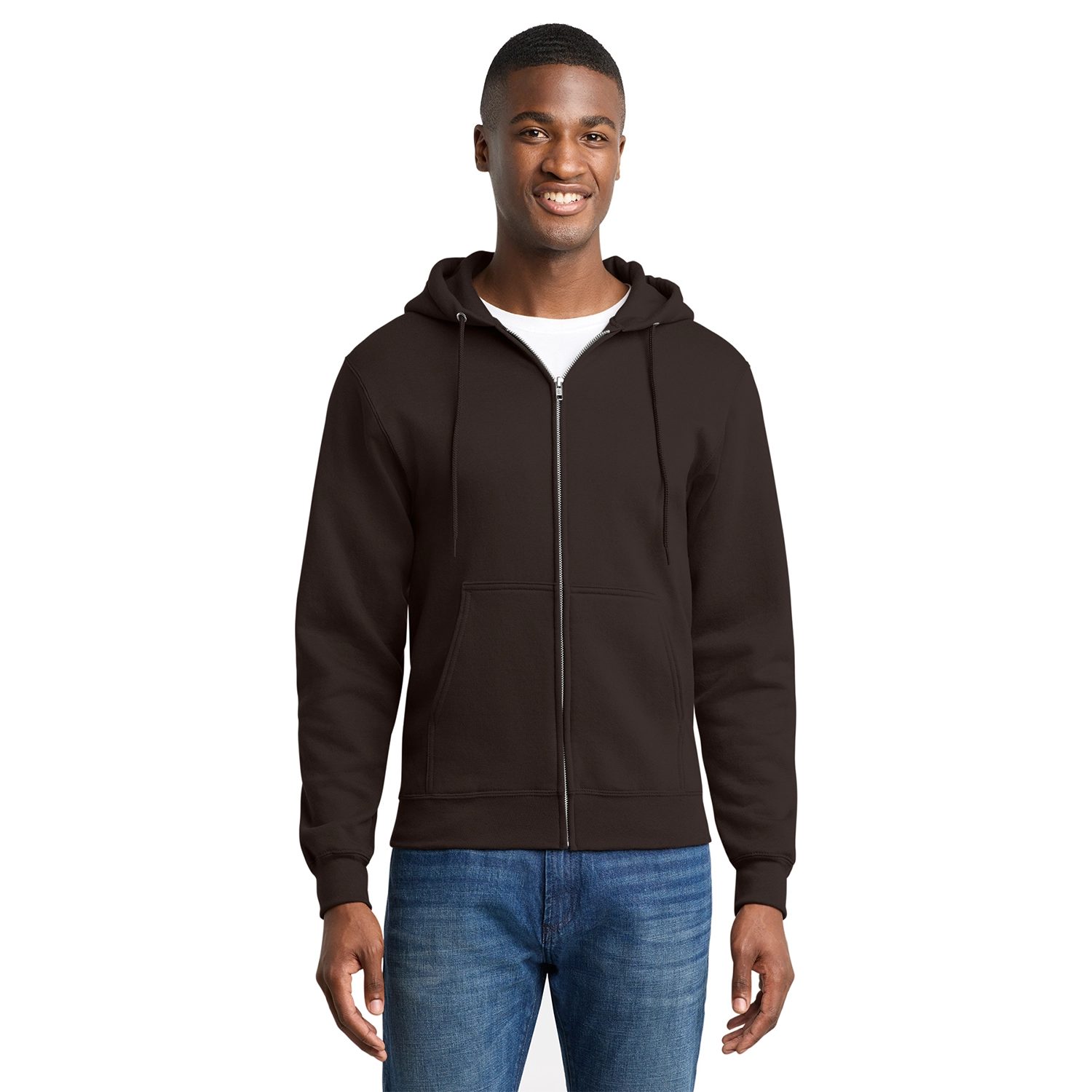 Port & Co Core Fleece Full-Zip Hooded Sweatshirt 8