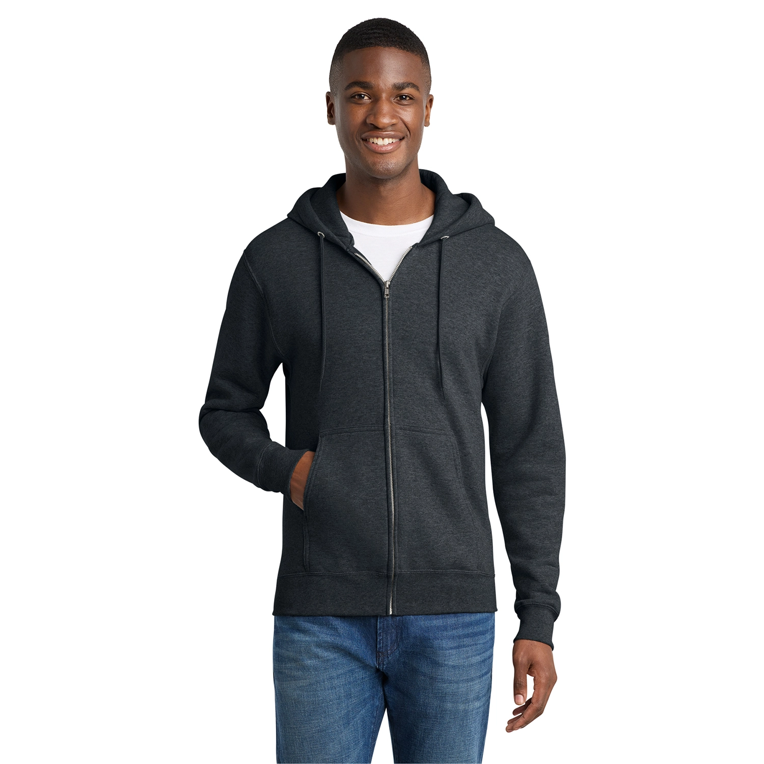 Port & Co Core Fleece Full-Zip Hooded Sweatshirt 10