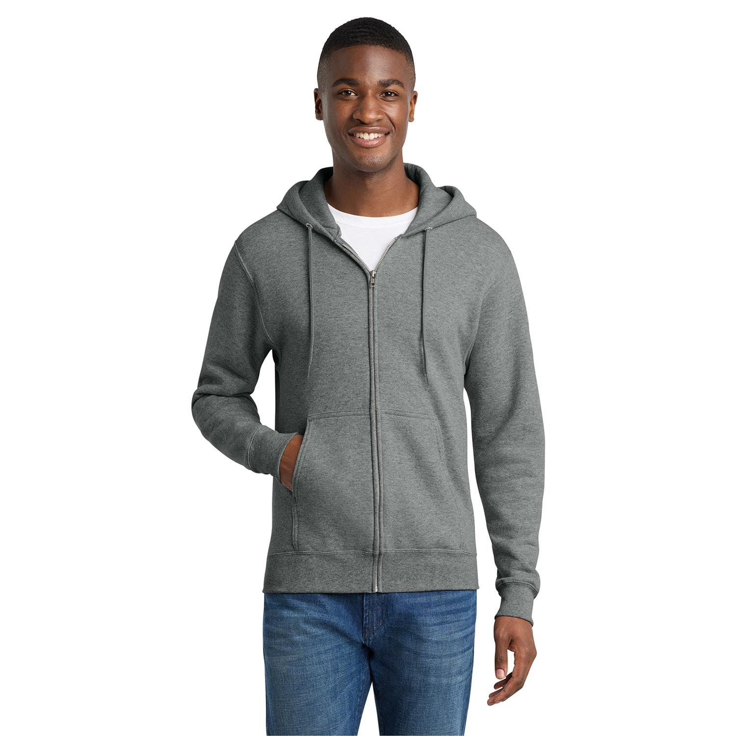Port & Co Core Fleece Full-Zip Hooded Sweatshirt 11