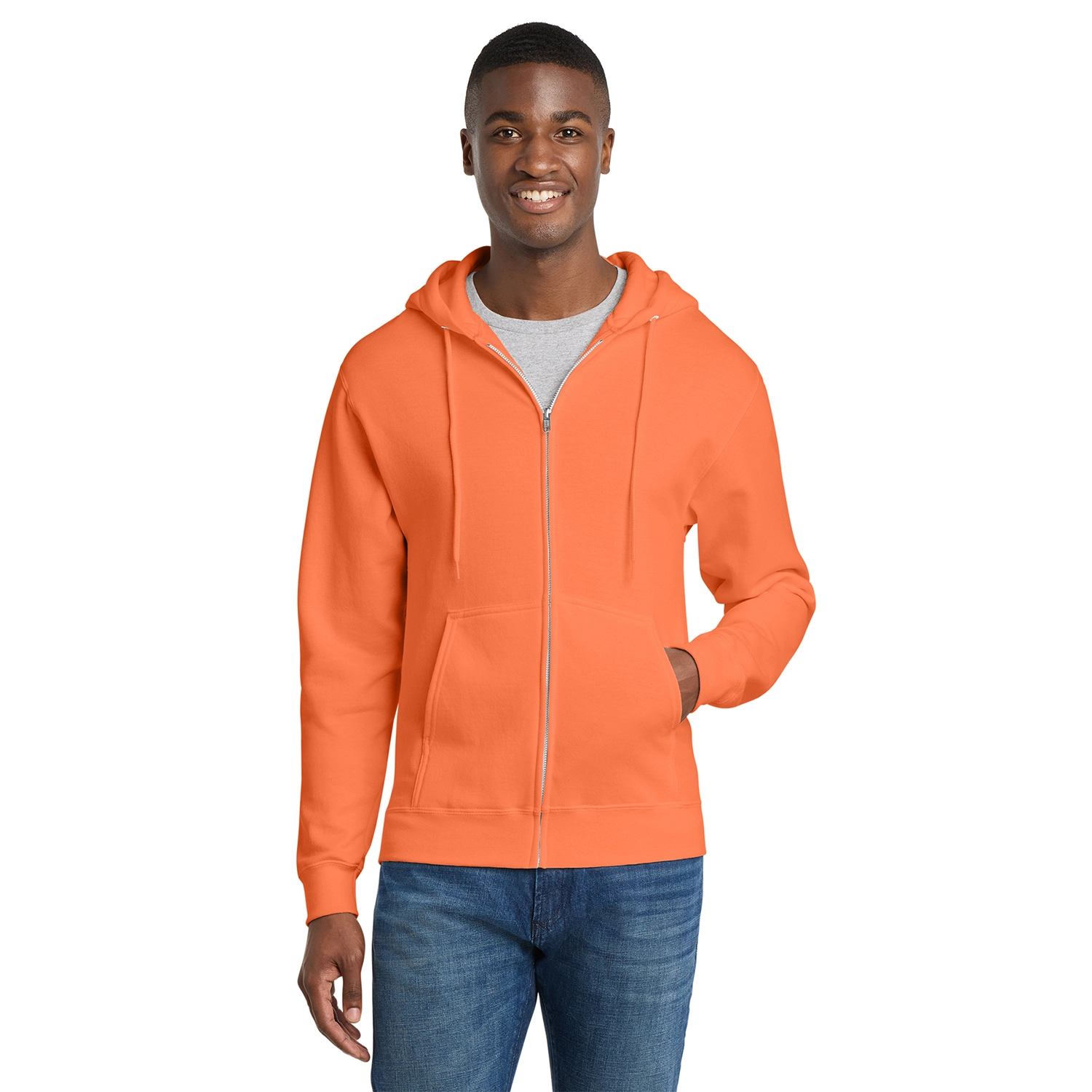Port & Co Core Fleece Full-Zip Hooded Sweatshirt 22