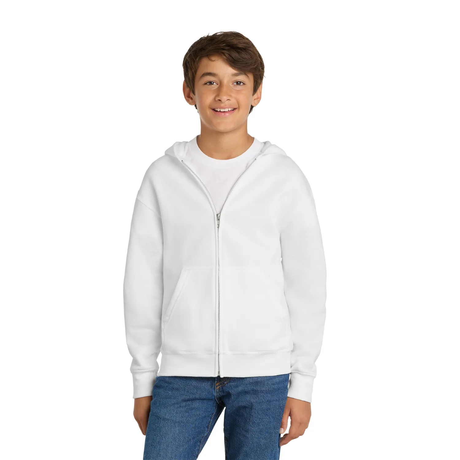 Port & Co Youth Core Fleece Full-Zip Hooded Sweatshirt 20