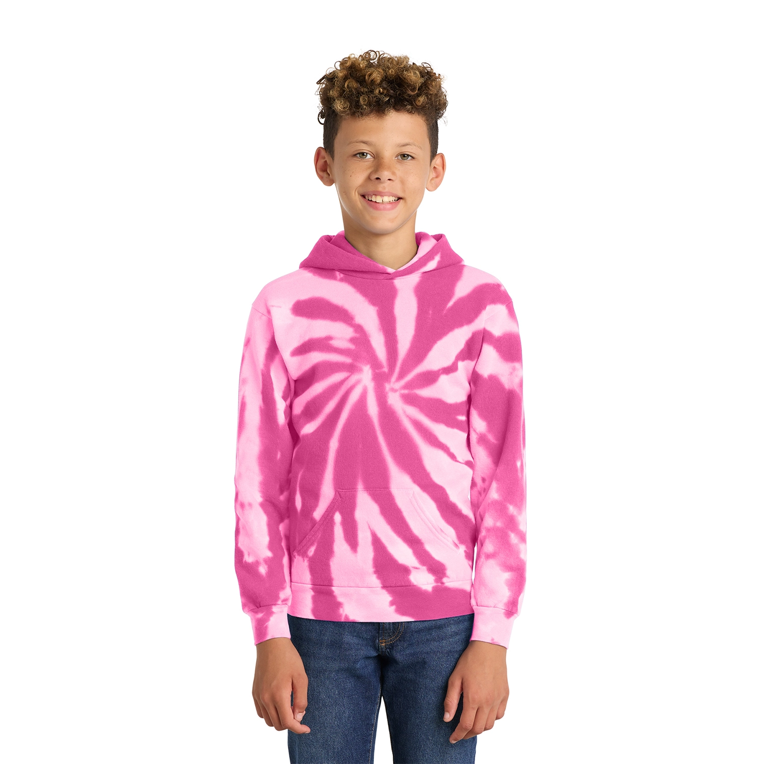 Port & Co Decorated Youth Tie-Dye Pullover Hooded Sweatshirt 6