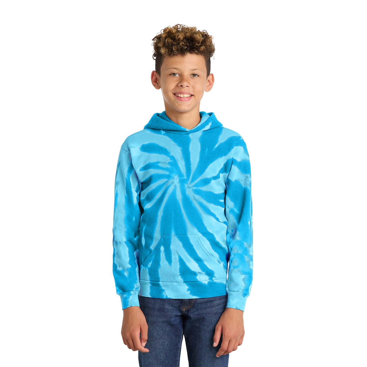 Port & Co Decorated Youth Tie-Dye Pullover Hooded Sweatshirt 10