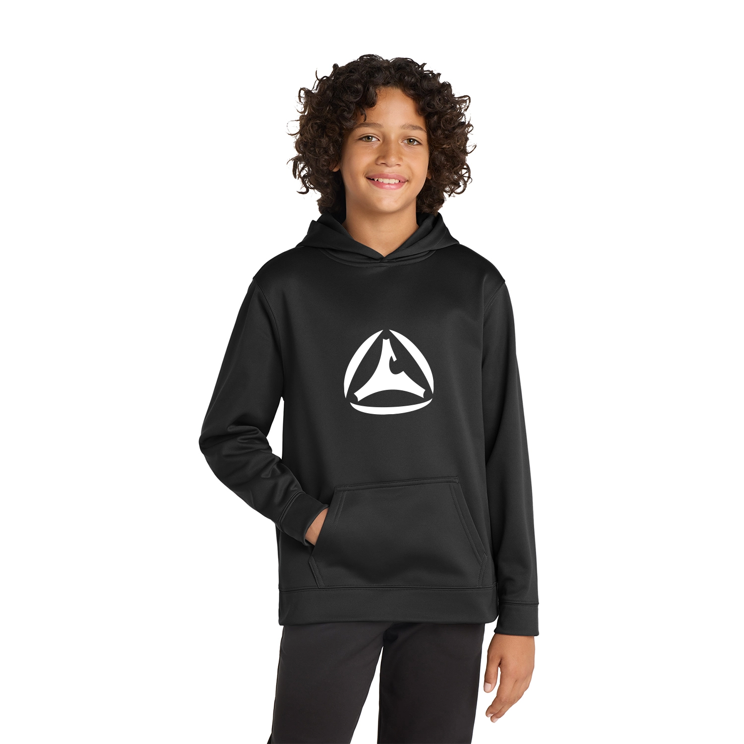 Sport-Tek Decorated Youth Sport-Wick Fleece Hooded Pullover