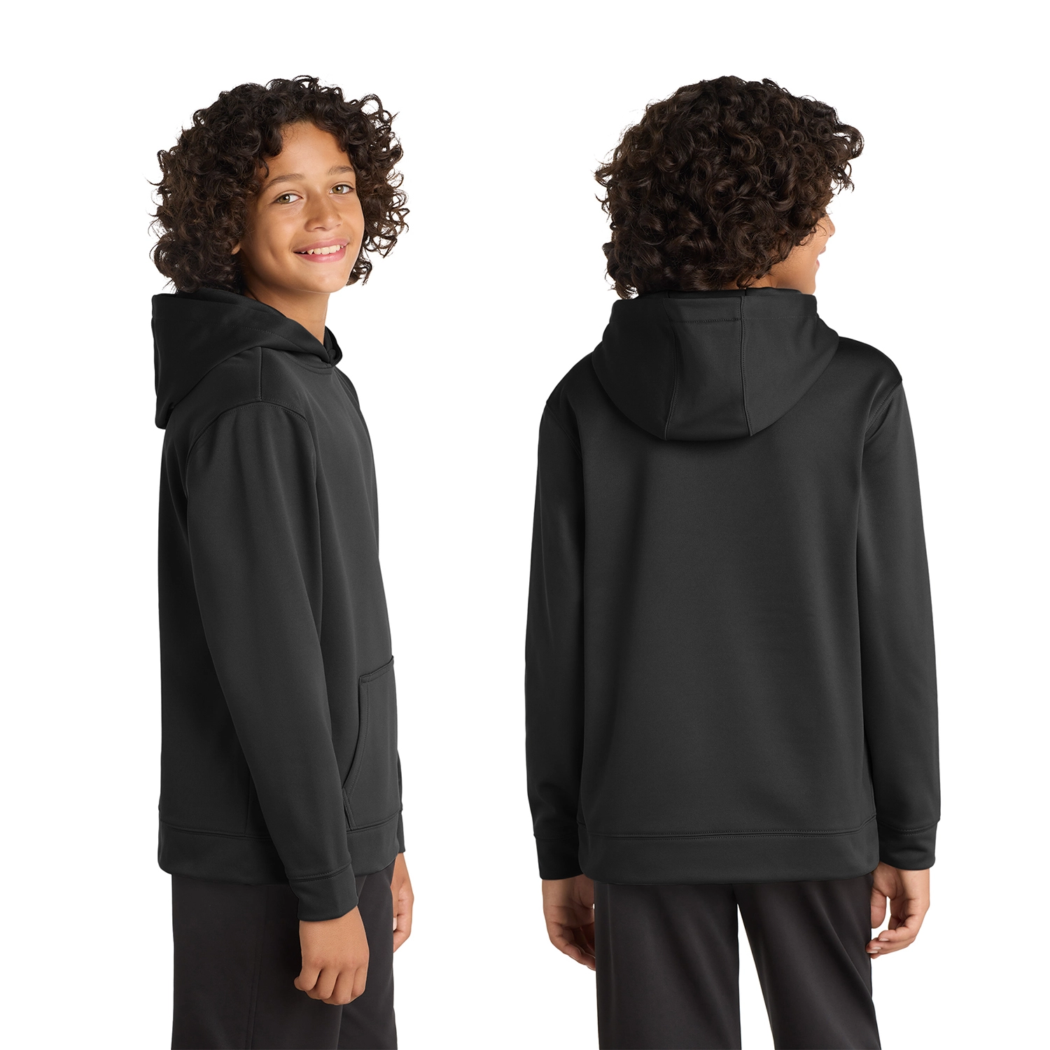 Sport-Tek Decorated Youth Sport-Wick Fleece Hooded Pullover 2