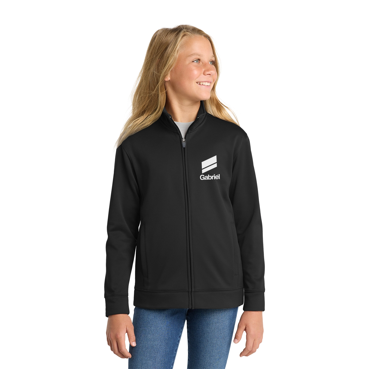 Sport-Tek Decorated Youth Sport-Wick Fleece Full-Zip Jacket