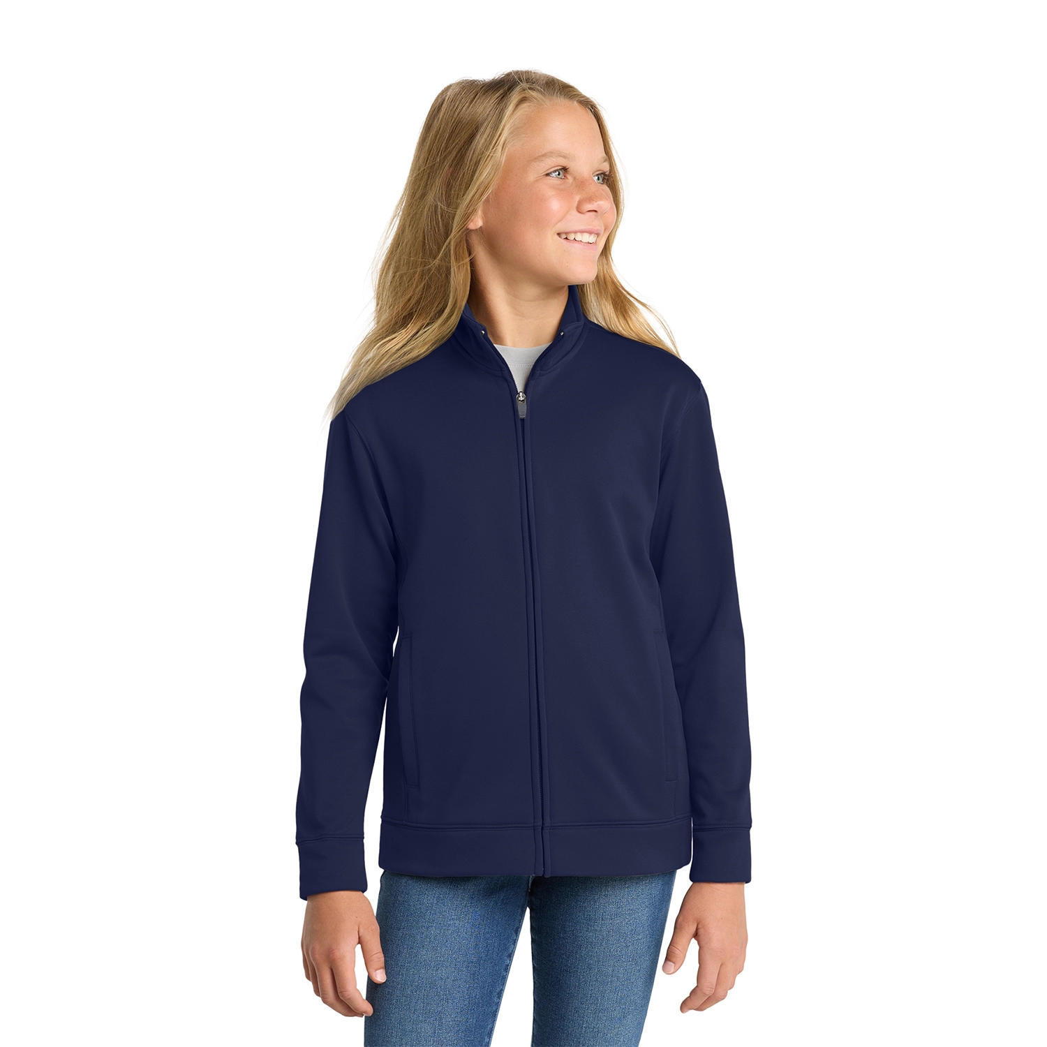 Sport-Tek Decorated Youth Sport-Wick Fleece Full-Zip Jacket 5
