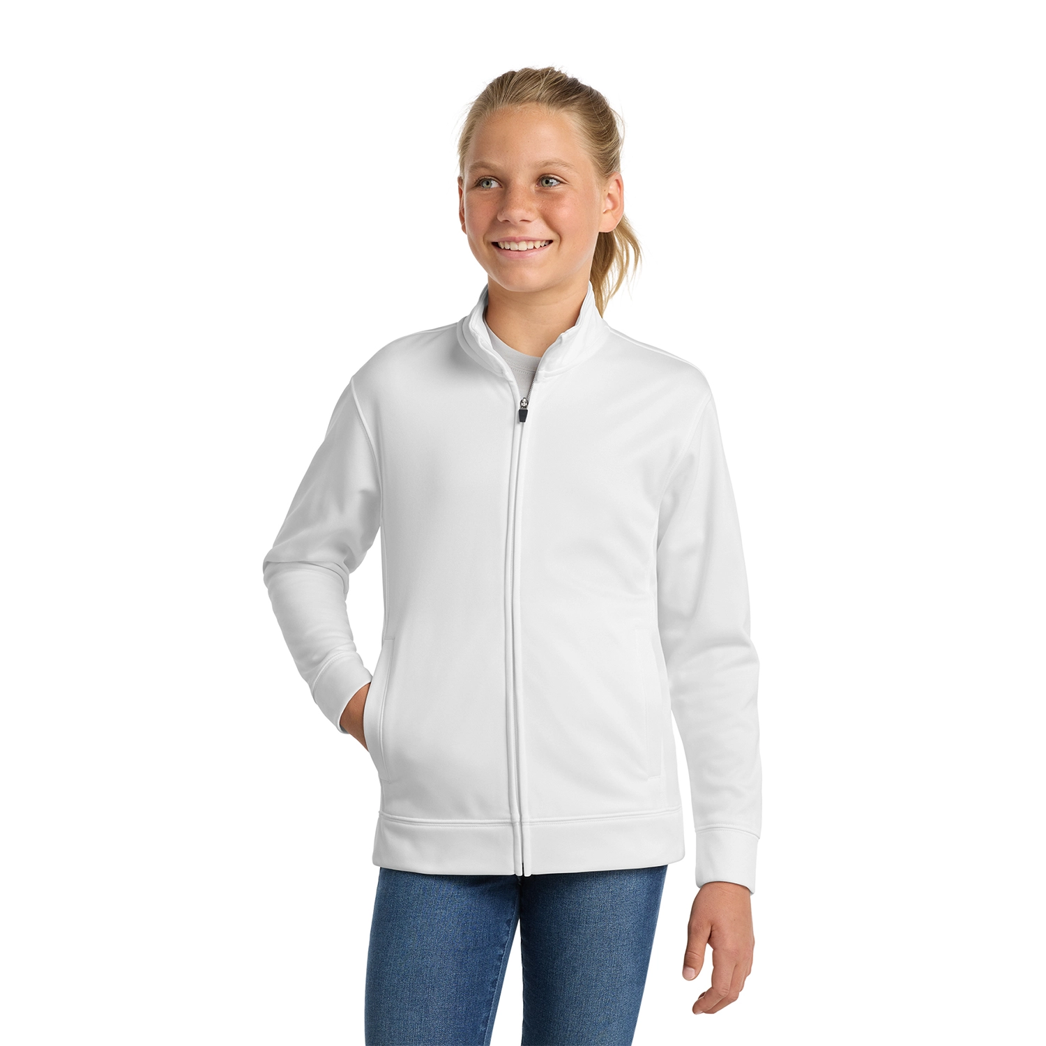 Sport-Tek Decorated Youth Sport-Wick Fleece Full-Zip Jacket 7