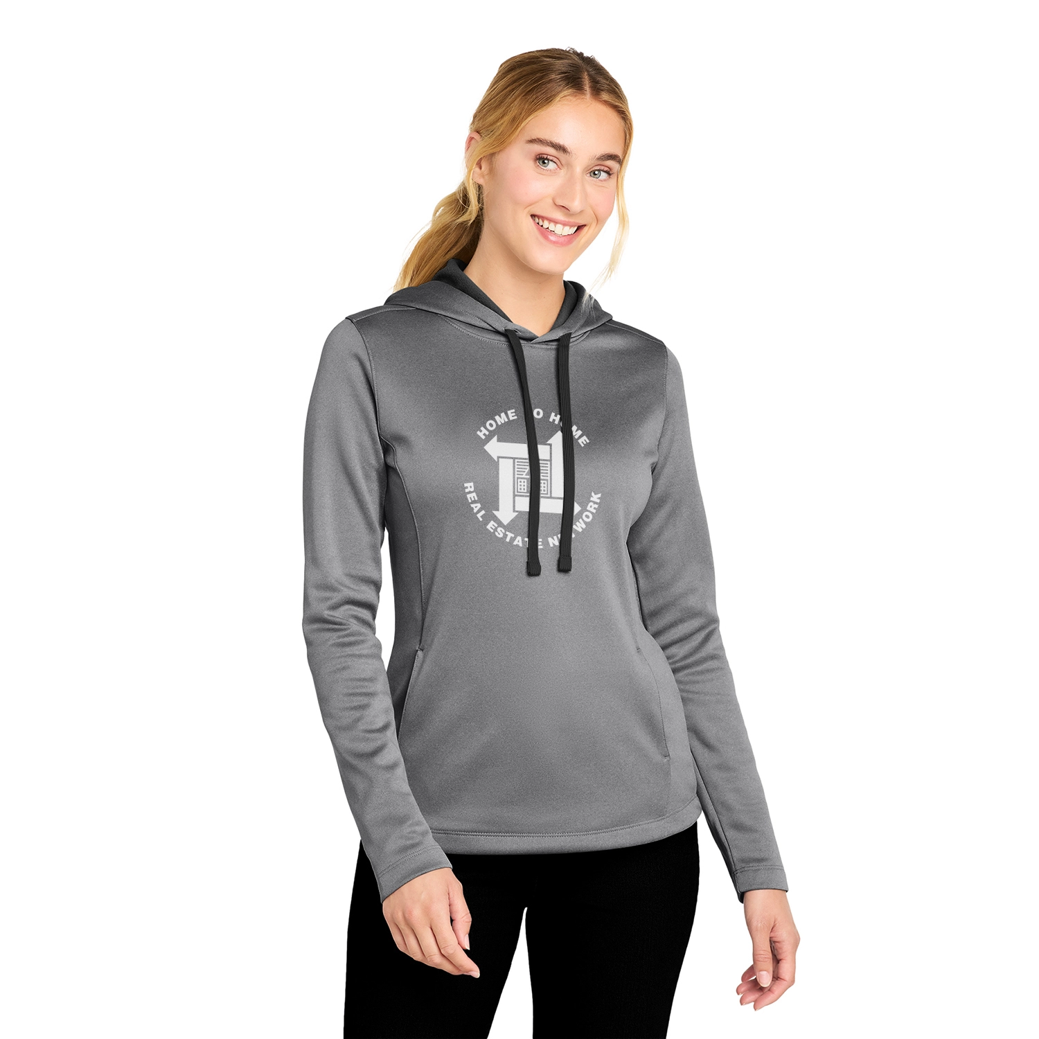 Sport-Tek Decorated Women's PosiCharge Sport-Wick Heather Fleece Hooded Pullover
