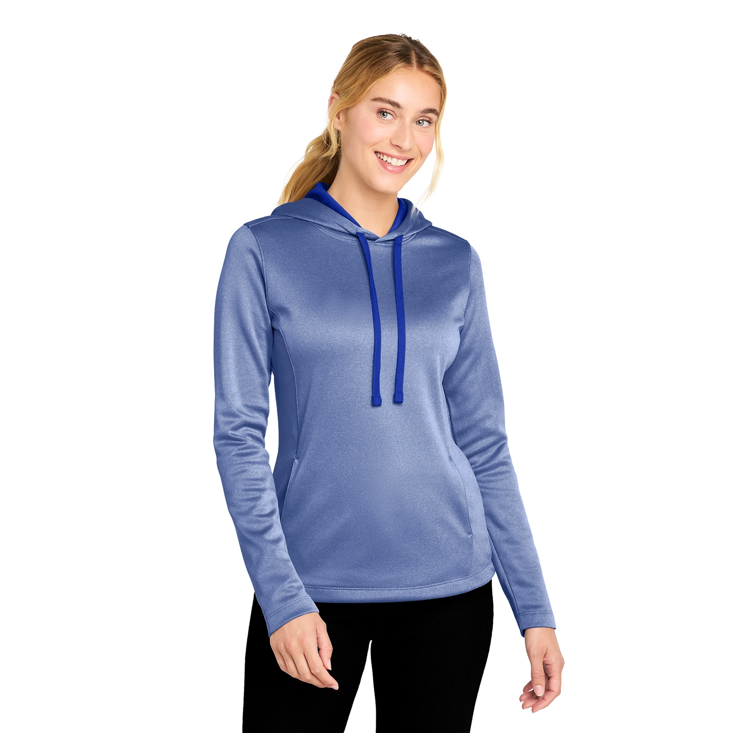 Sport-Tek Decorated Women’s PosiCharge Sport-Wick Heather Fleece Hooded Pullover 6