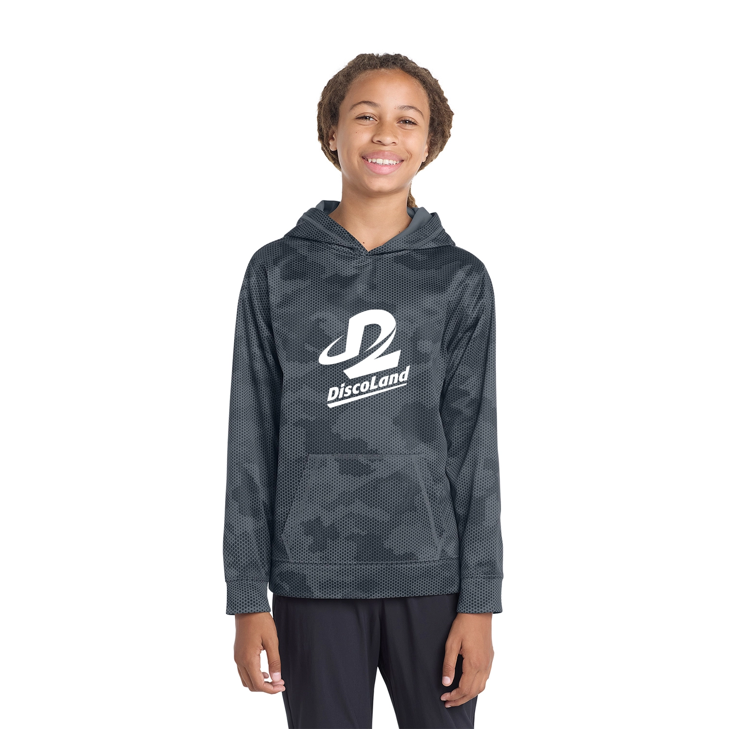 Sport-Tek Decorated Youth Sport-Wick CamoHex Fleece Hooded Pullover