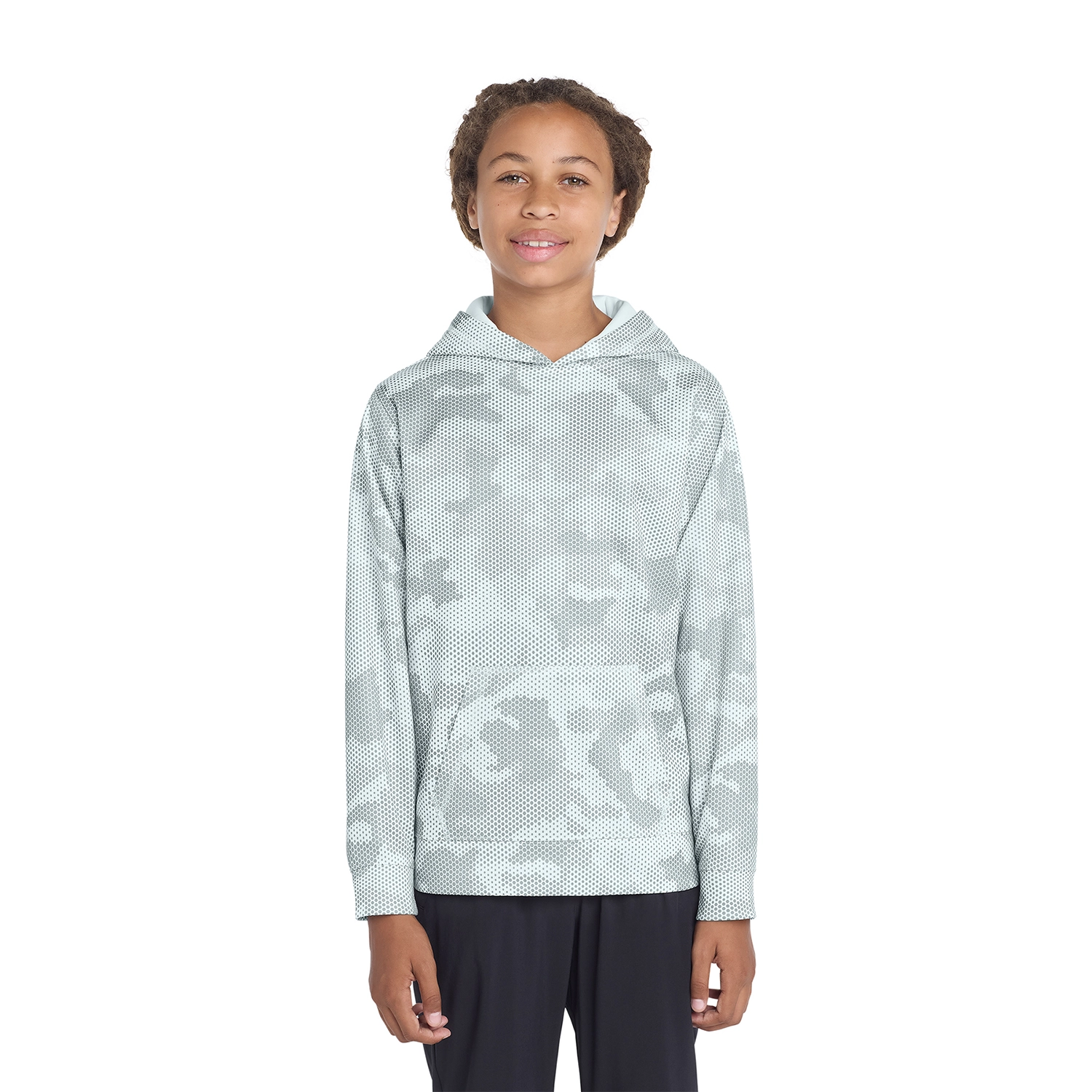 Sport-Tek Decorated Youth Sport-Wick CamoHex Fleece Hooded Pullover 4