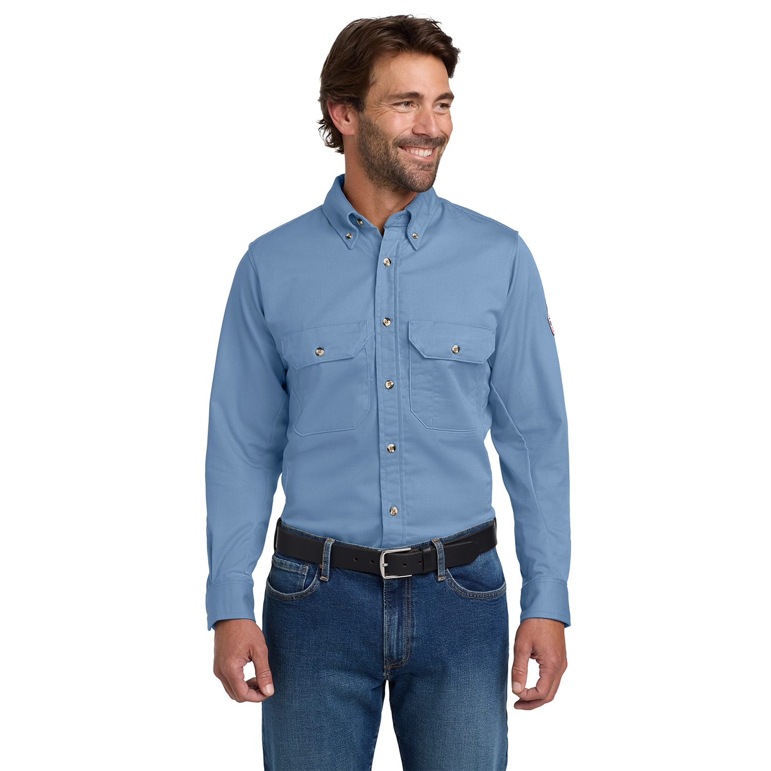 Bulwark EXCEL FR Embroidered ComforTouch Dress Uniform Shirt 3