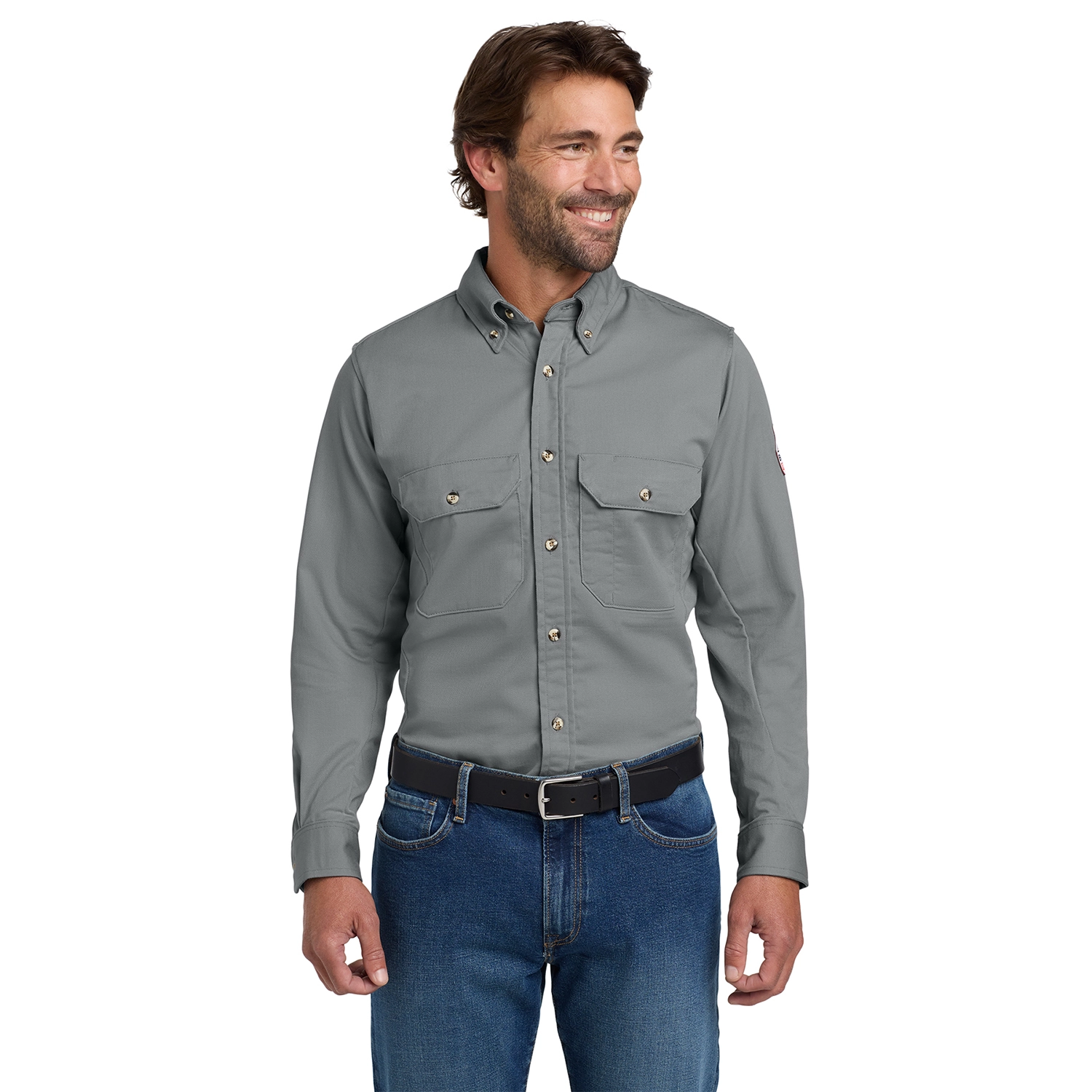 Bulwark EXCEL FR Embroidered ComforTouch Dress Uniform Shirt 5