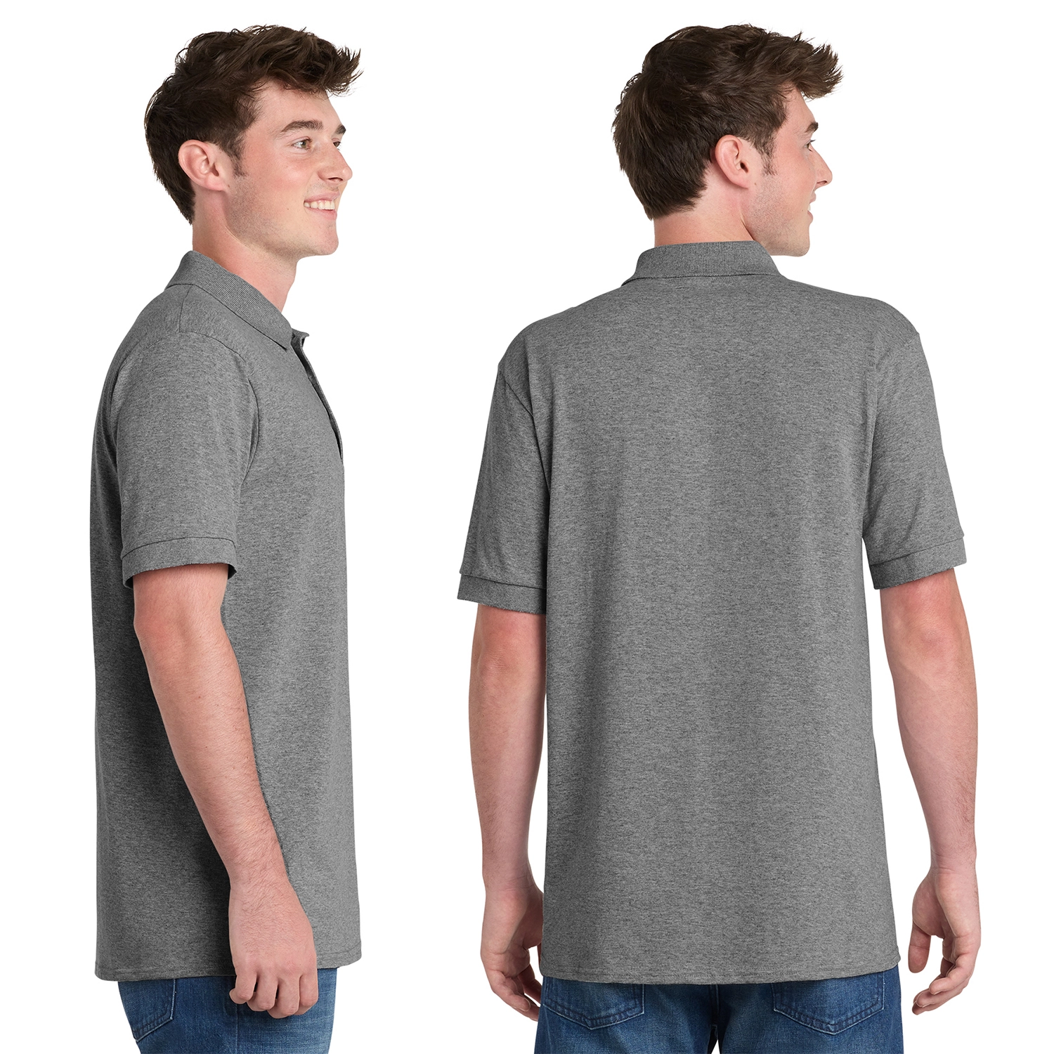 Port & Co Core Blend Jersey Knit Pocket Embroidered Polo 2