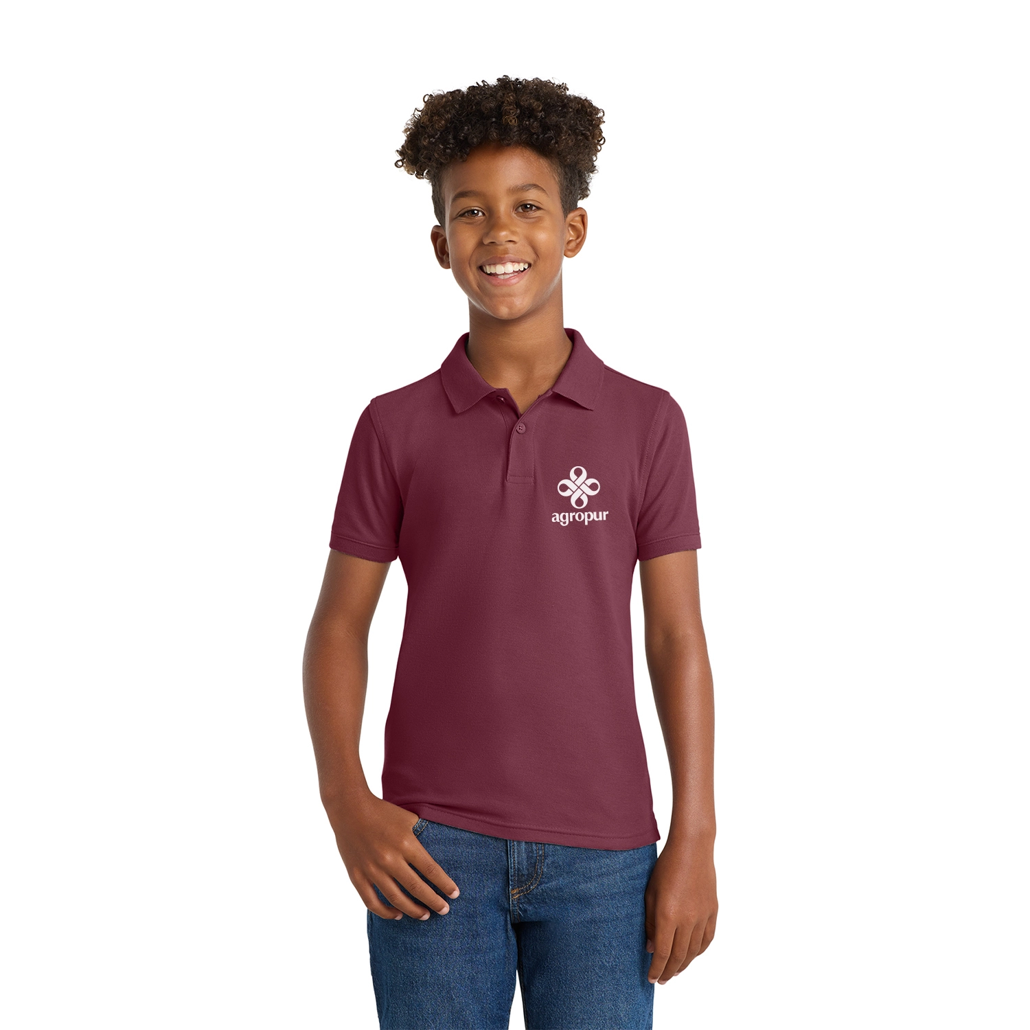 Port Authority Youth Core Classic Pique Embroidered Polo