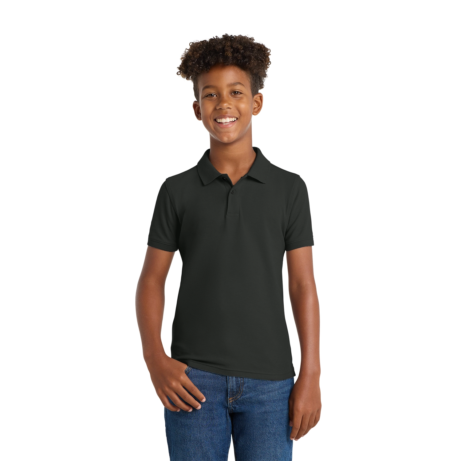 Port Authority Youth Core Classic Pique Embroidered Polo 3