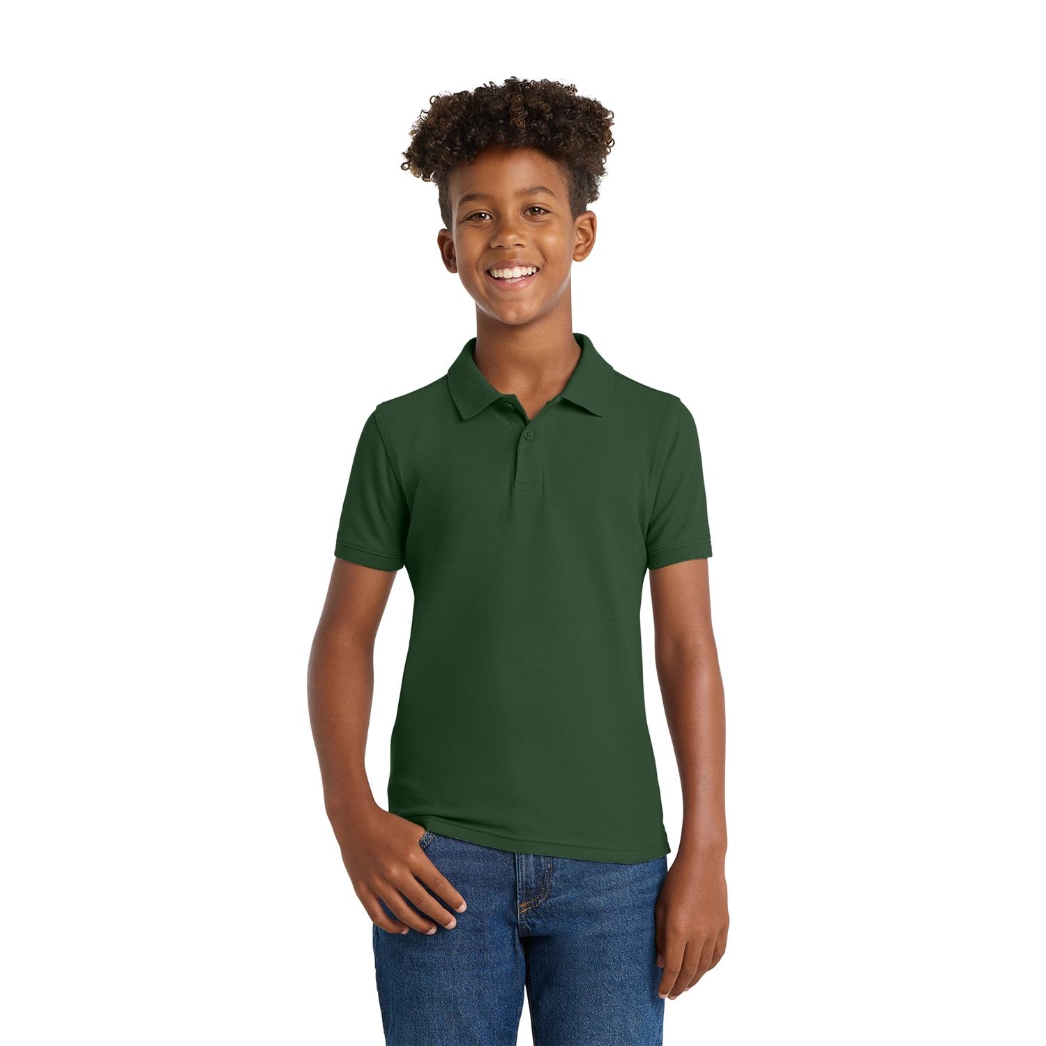 Port Authority Youth Core Classic Pique Embroidered Polo 4