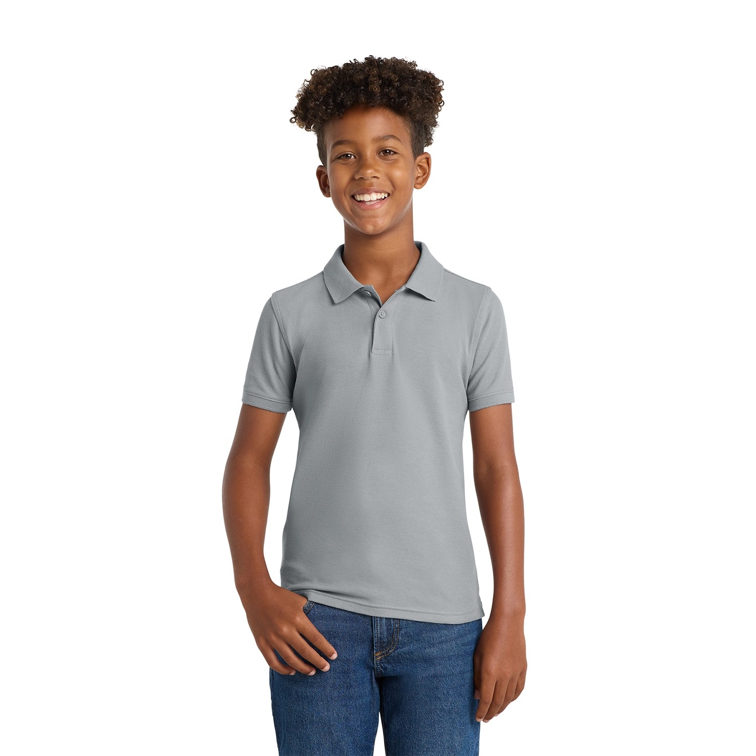 Port Authority Youth Core Classic Pique Embroidered Polo 5