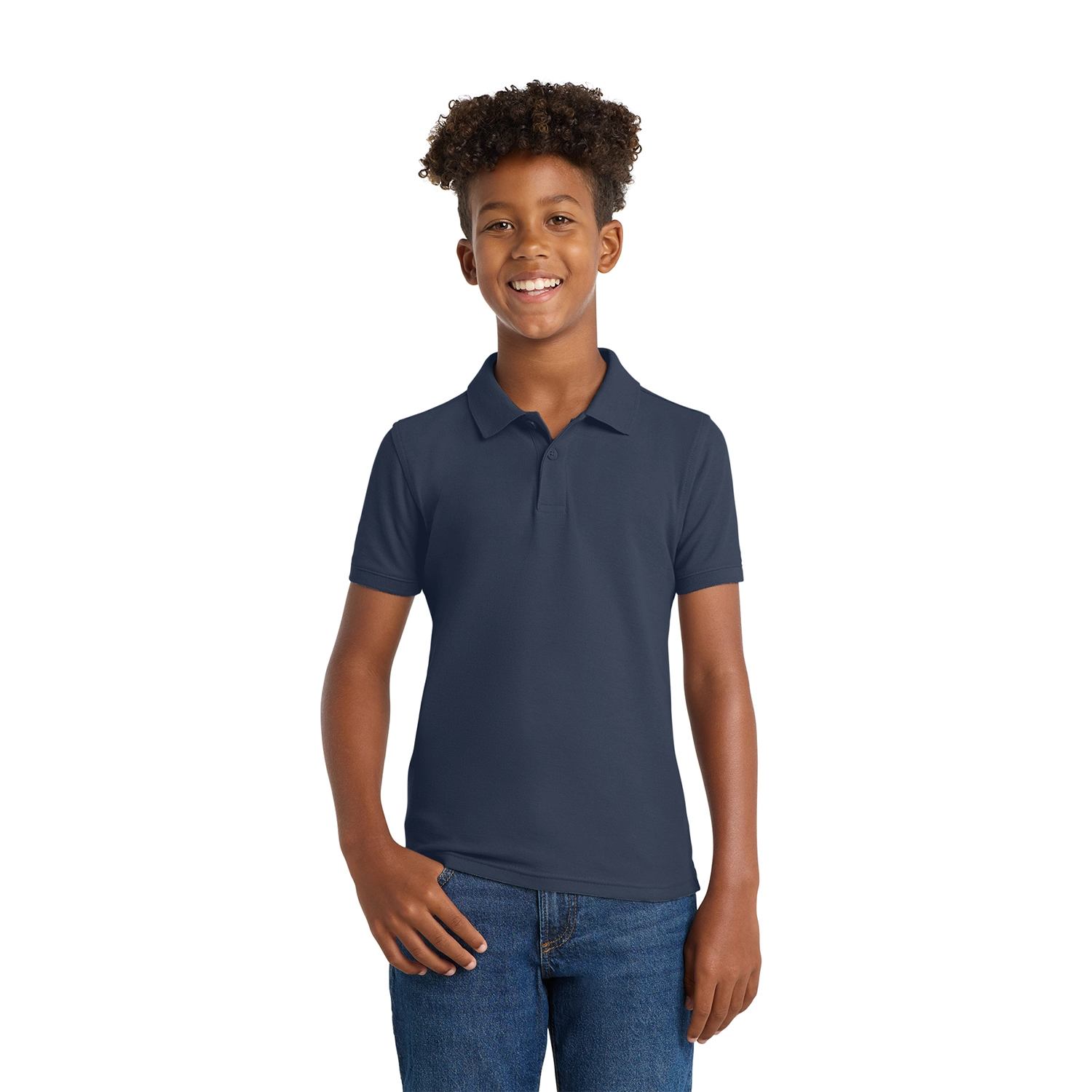 Port Authority Youth Core Classic Pique Embroidered Polo 7