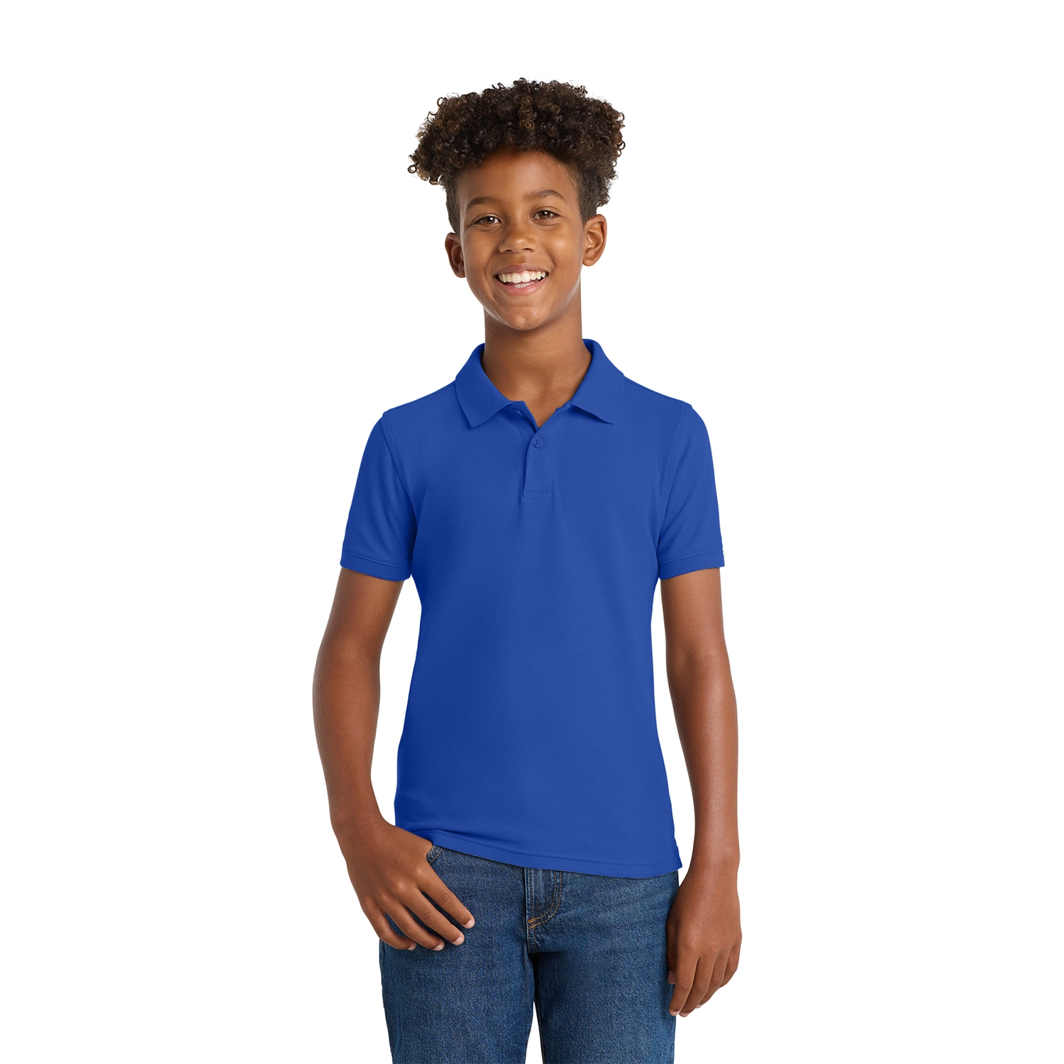 Port Authority Youth Core Classic Pique Embroidered Polo 8