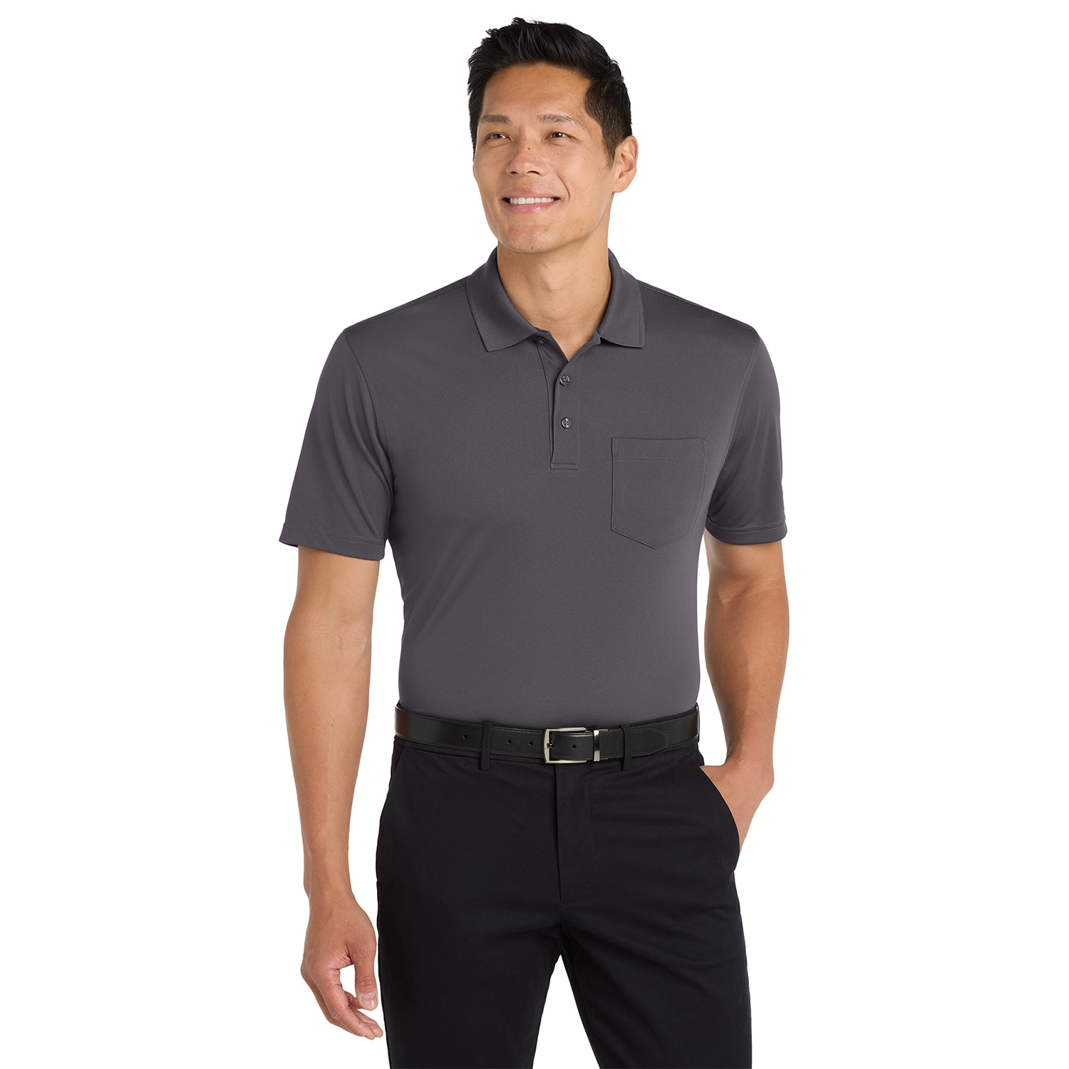 Port Authority Dry Zone UV Micro-Mesh Pocket Embroidered Polo 3