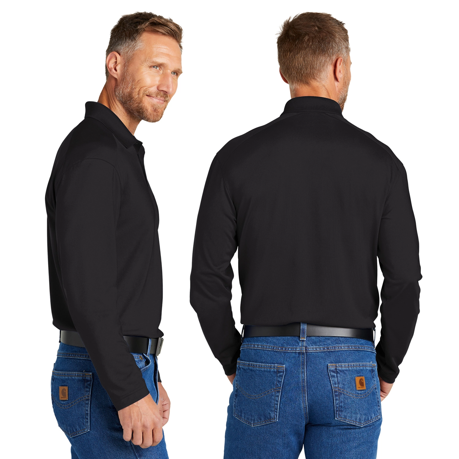 CornerStone Select Lightweight Snag-Proof Embroidered Long Sleeve Polo 2