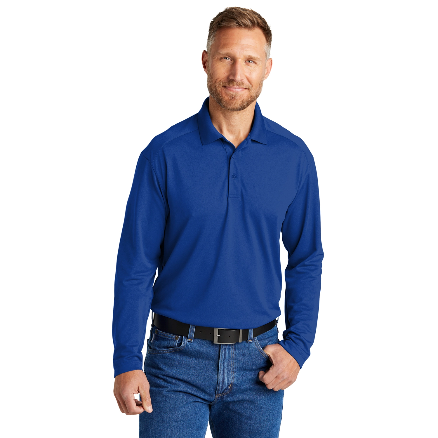 CornerStone Select Lightweight Snag-Proof Embroidered Long Sleeve Polo 5