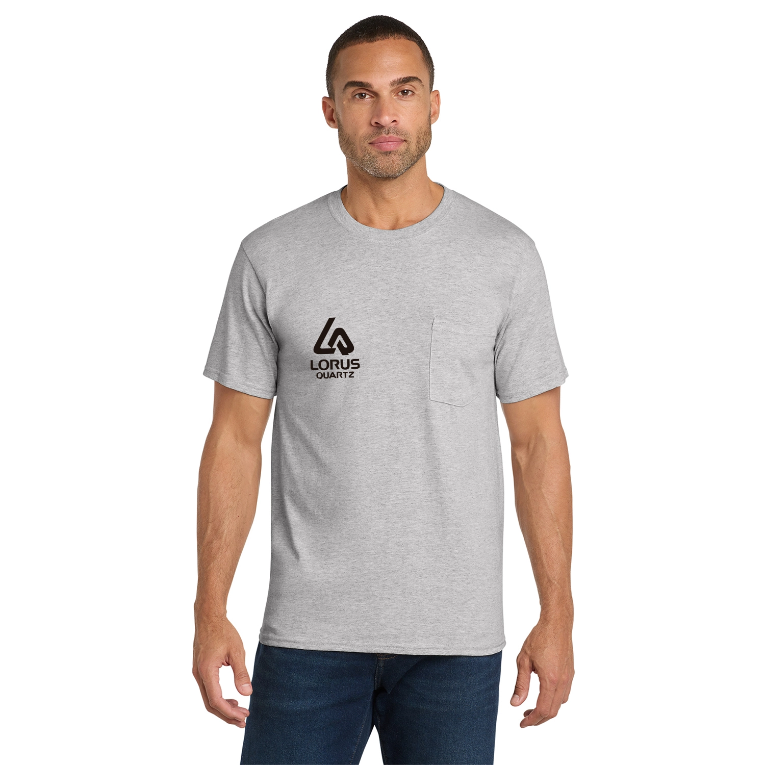 Port & Co Decorated Core Cotton Pocket Tee