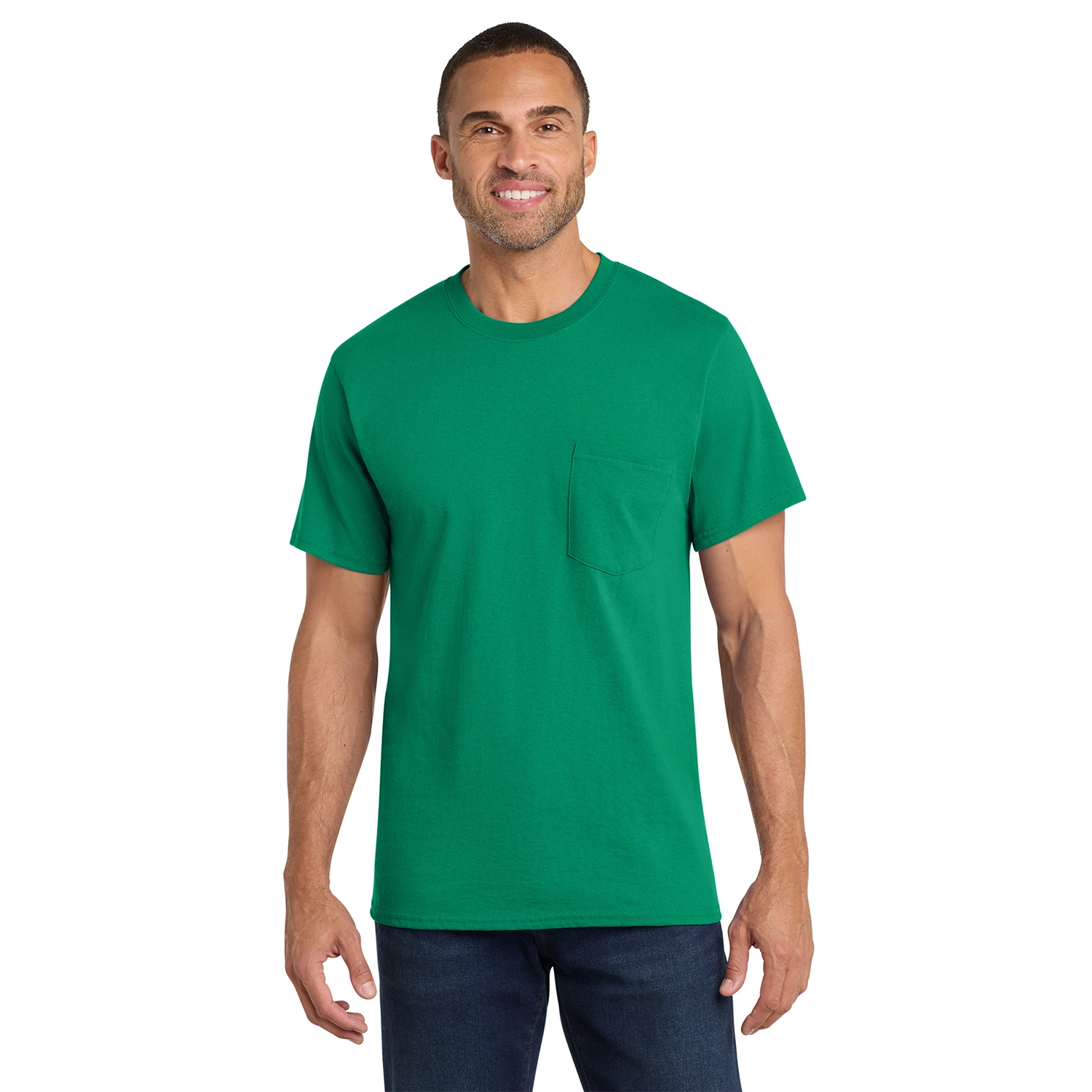 Port & Co Decorated Core Cotton Pocket Tee 8