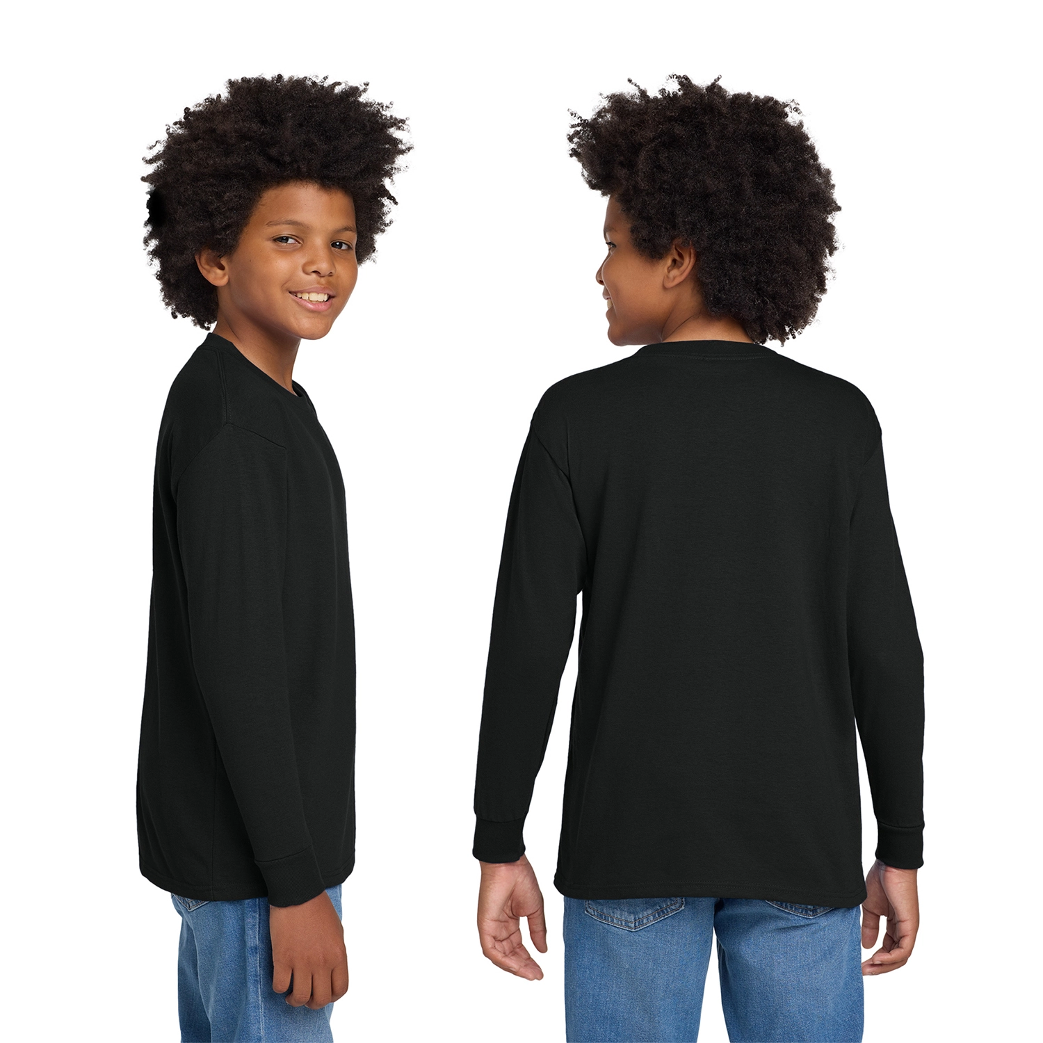 Gildan Decorated Youth Heavy Cotton 100% Cotton Long Sleeve T-Shirt 2