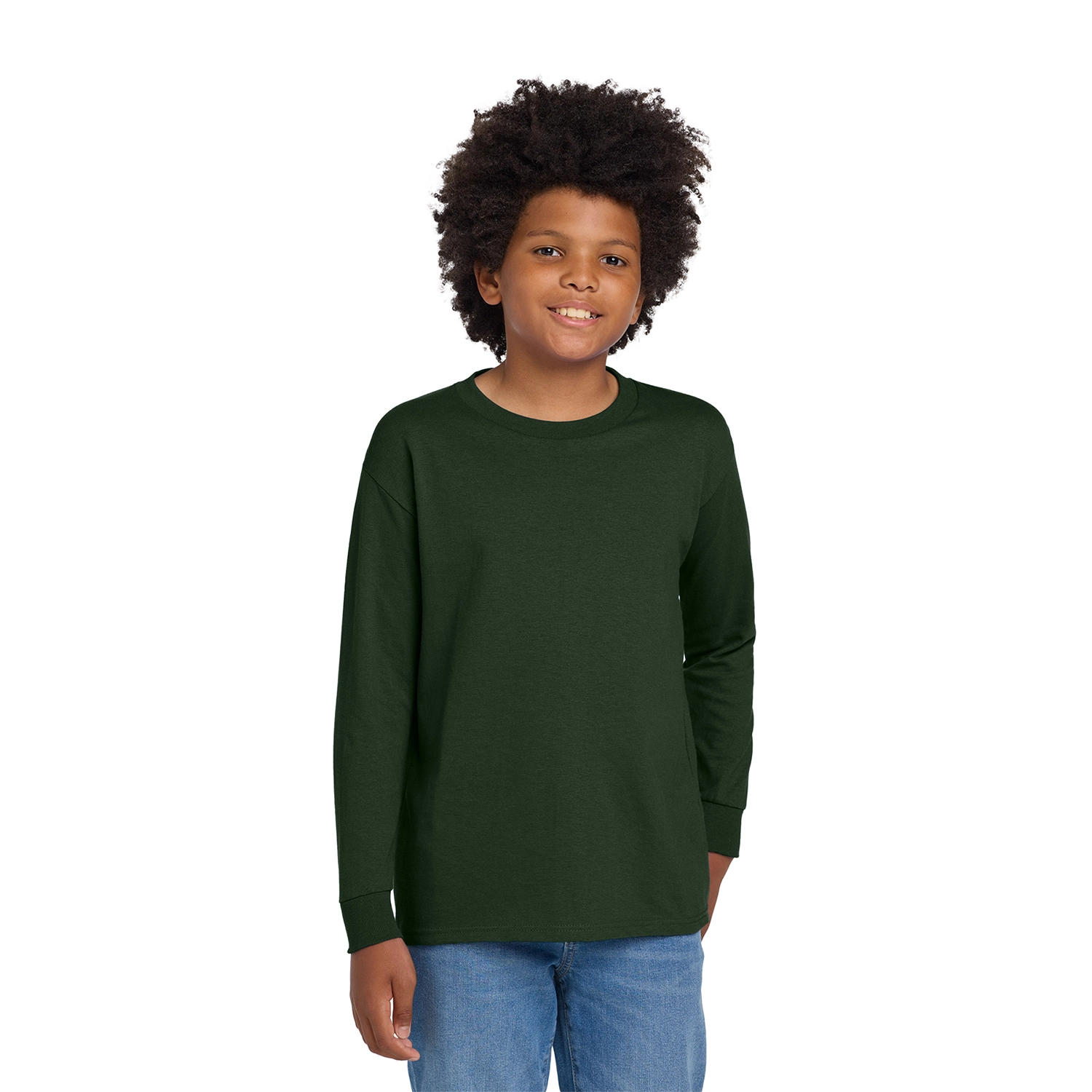 Gildan Decorated Youth Heavy Cotton 100% Cotton Long Sleeve T-Shirt 4