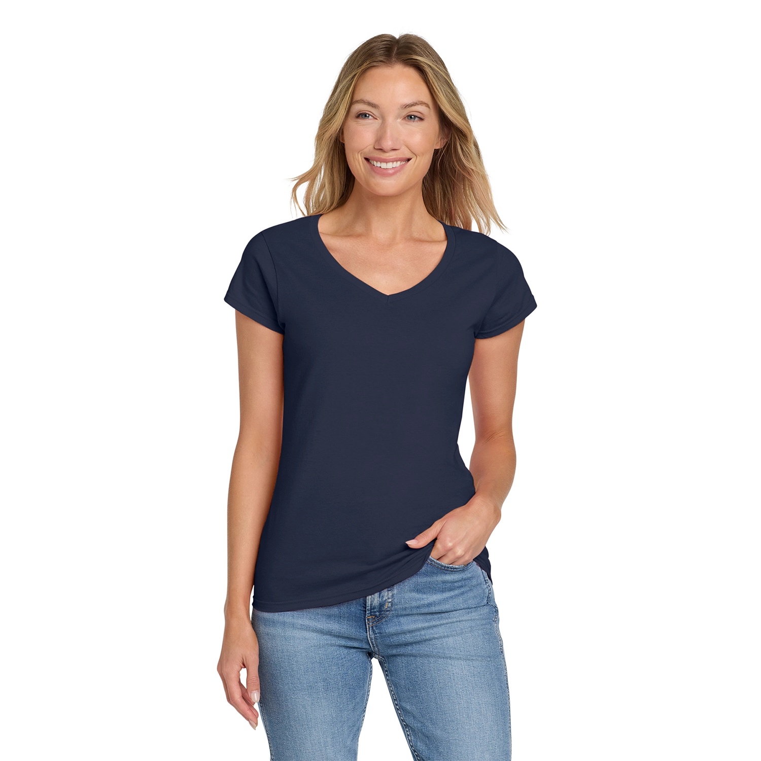 Gildan Decorated Softstyle Women’s Fit V-Neck T-Shirt 5
