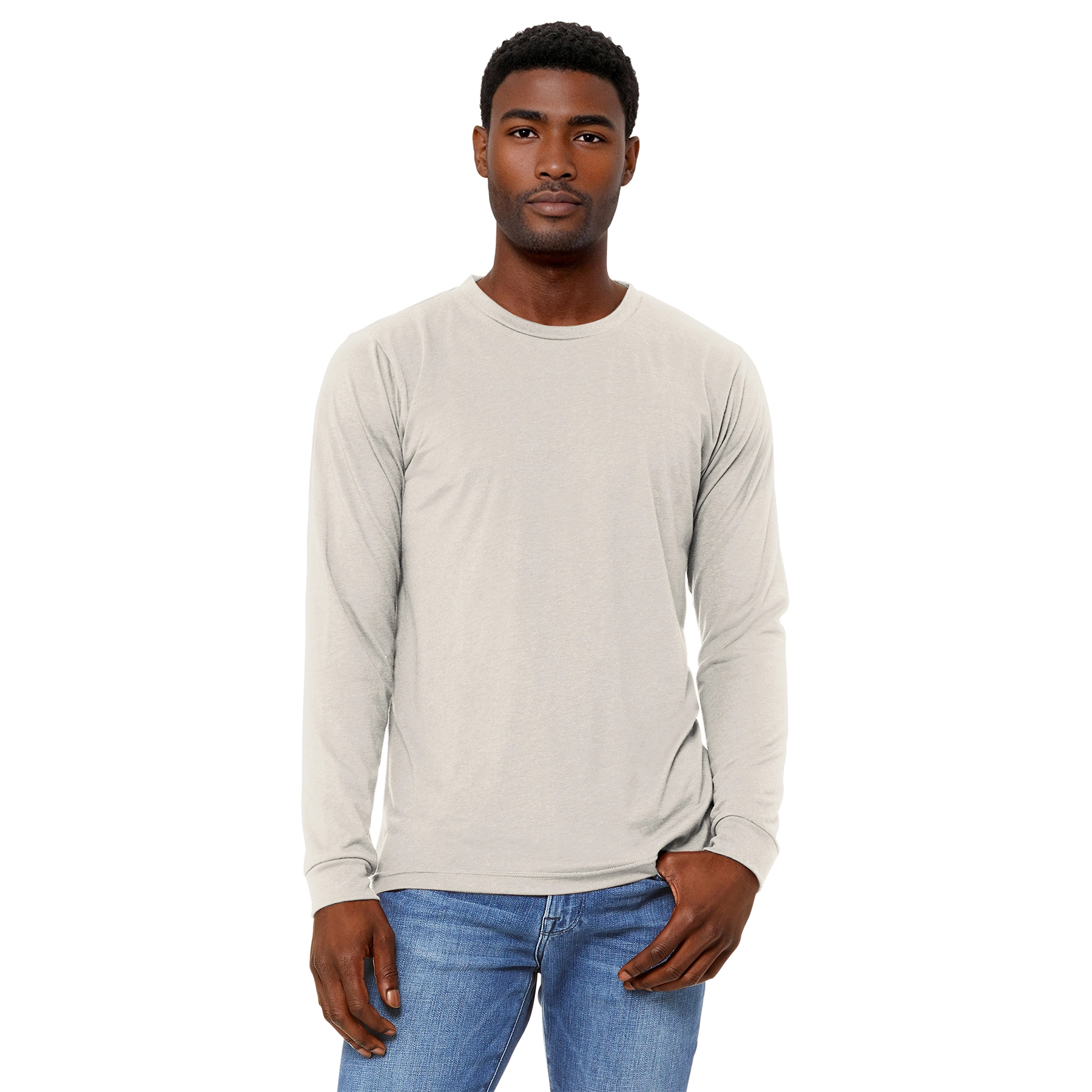 BELLA+CANVAS Decorated Unisex Triblend Long Sleeve Tee 11